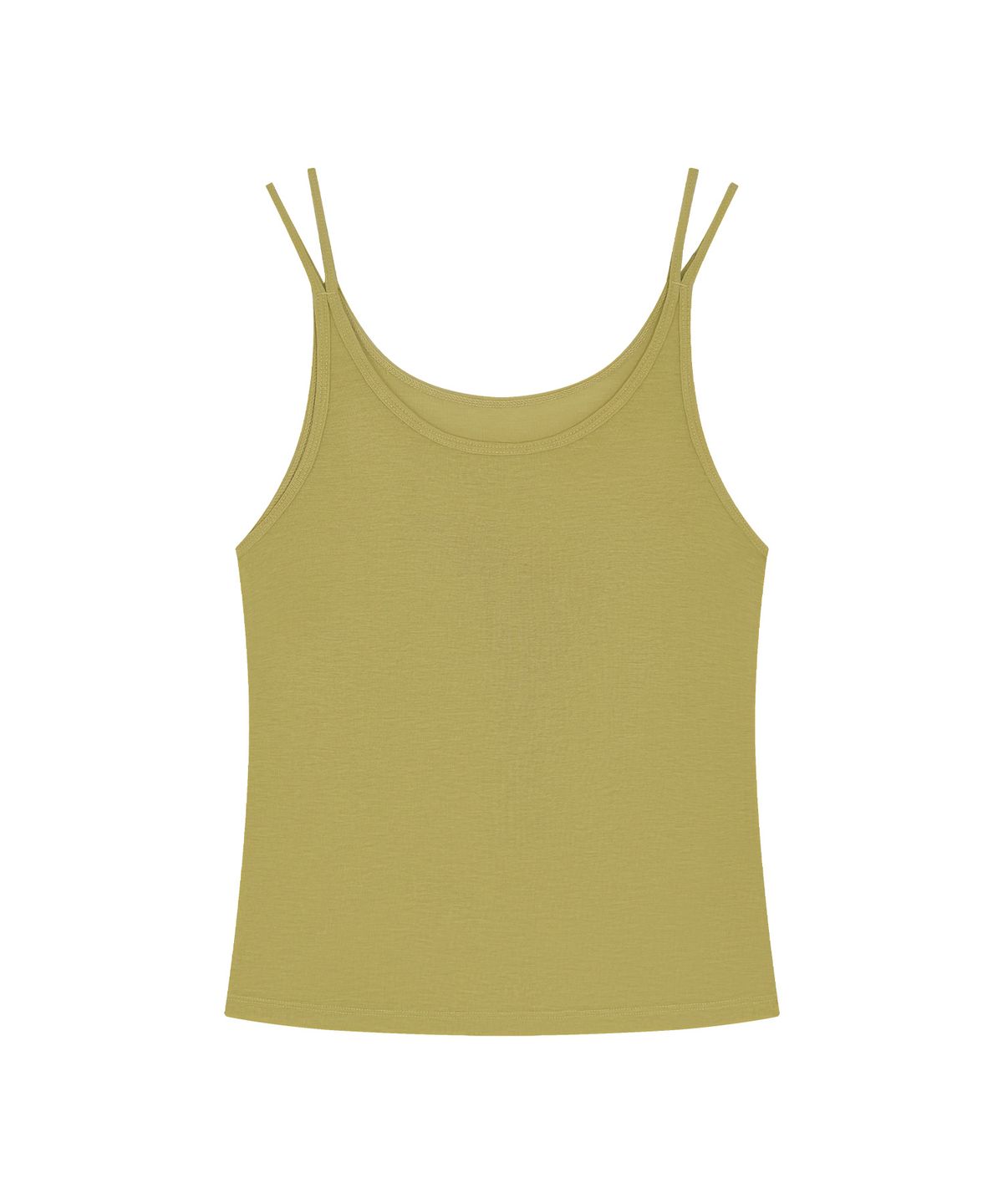 시야쥬(SIYAZU) SITP5295 릴렉스 더블 라인 나시 탑_Mustard