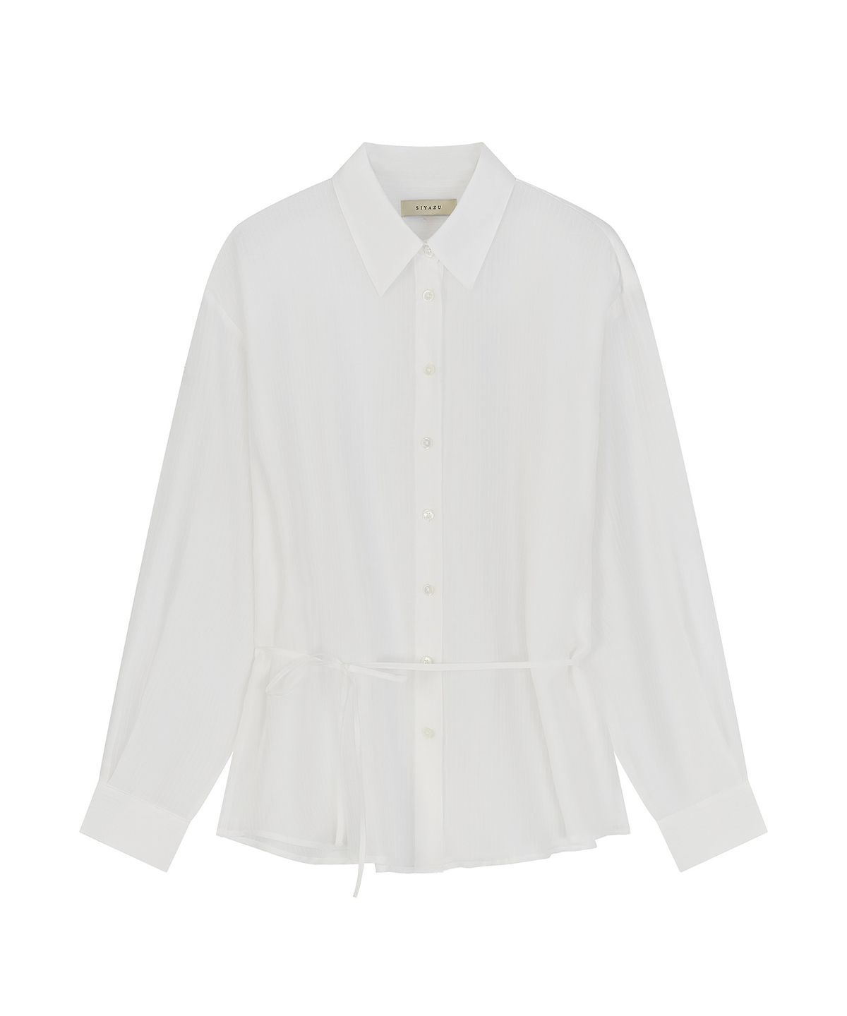 시야쥬(SIYAZU) SITP5290 실키 ST 스트링 셔츠_White