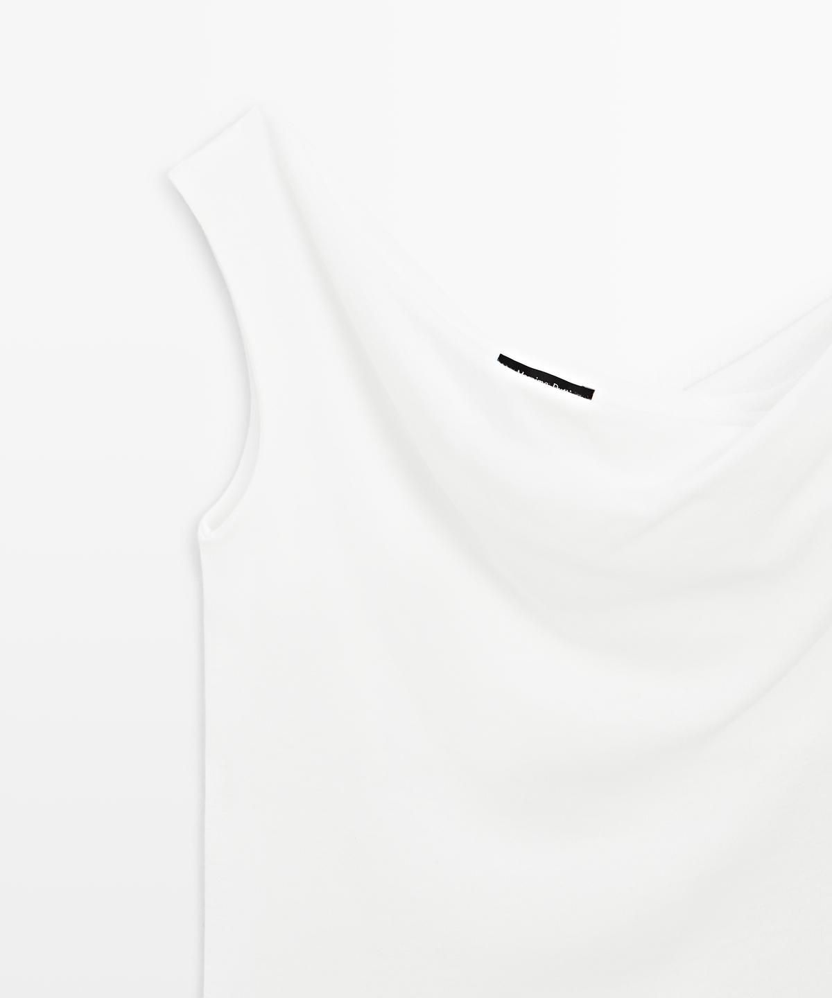 마시모두띠(MASSIMO DUTTI) 언밸런스 오프숄더 탑