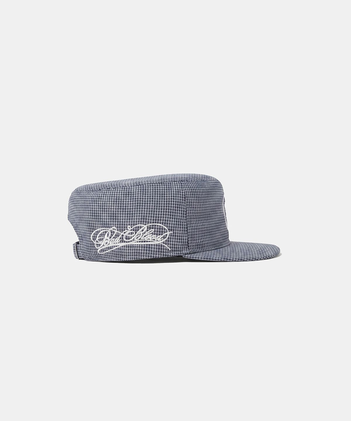 배드블러드(BADBLOOD) Big B Logo Pillbox Cap - Navy Check