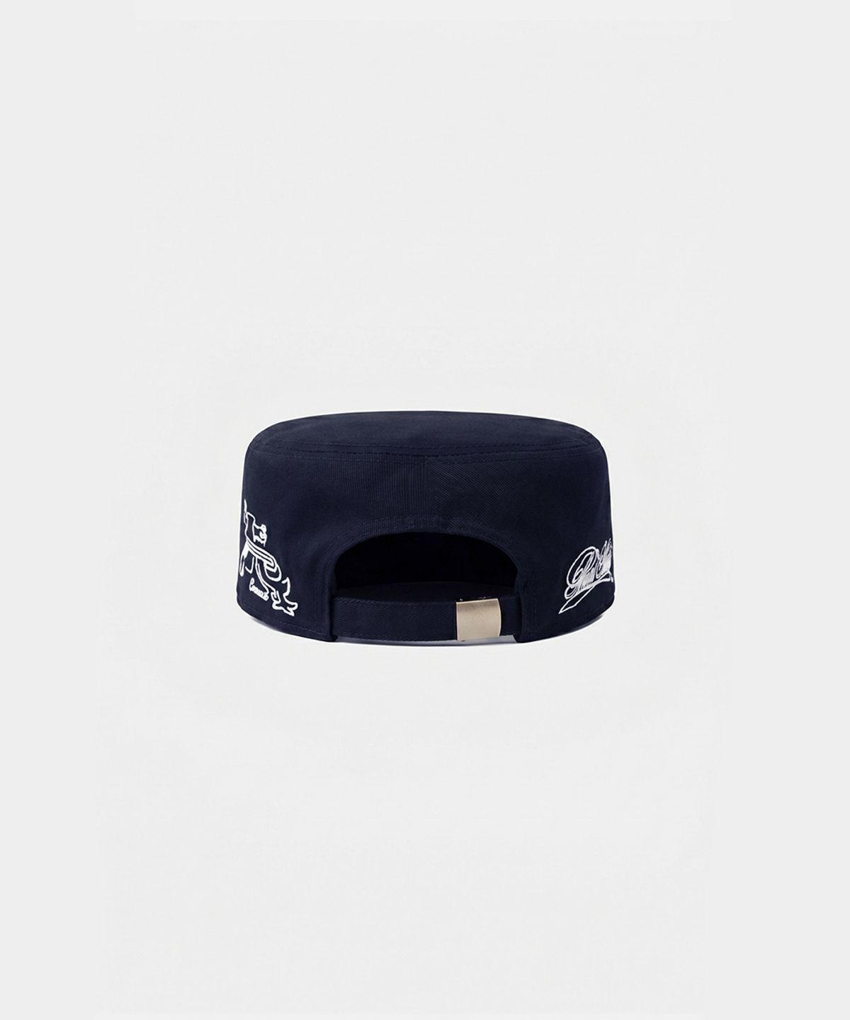 배드블러드(BADBLOOD) Big B Logo Pillbox Cap - Navy