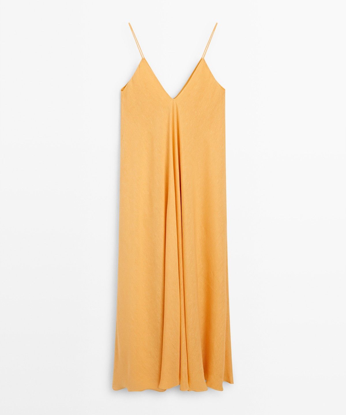마시모두띠(MASSIMO DUTTI) 린넨 브이넥 플루이드 드레스
