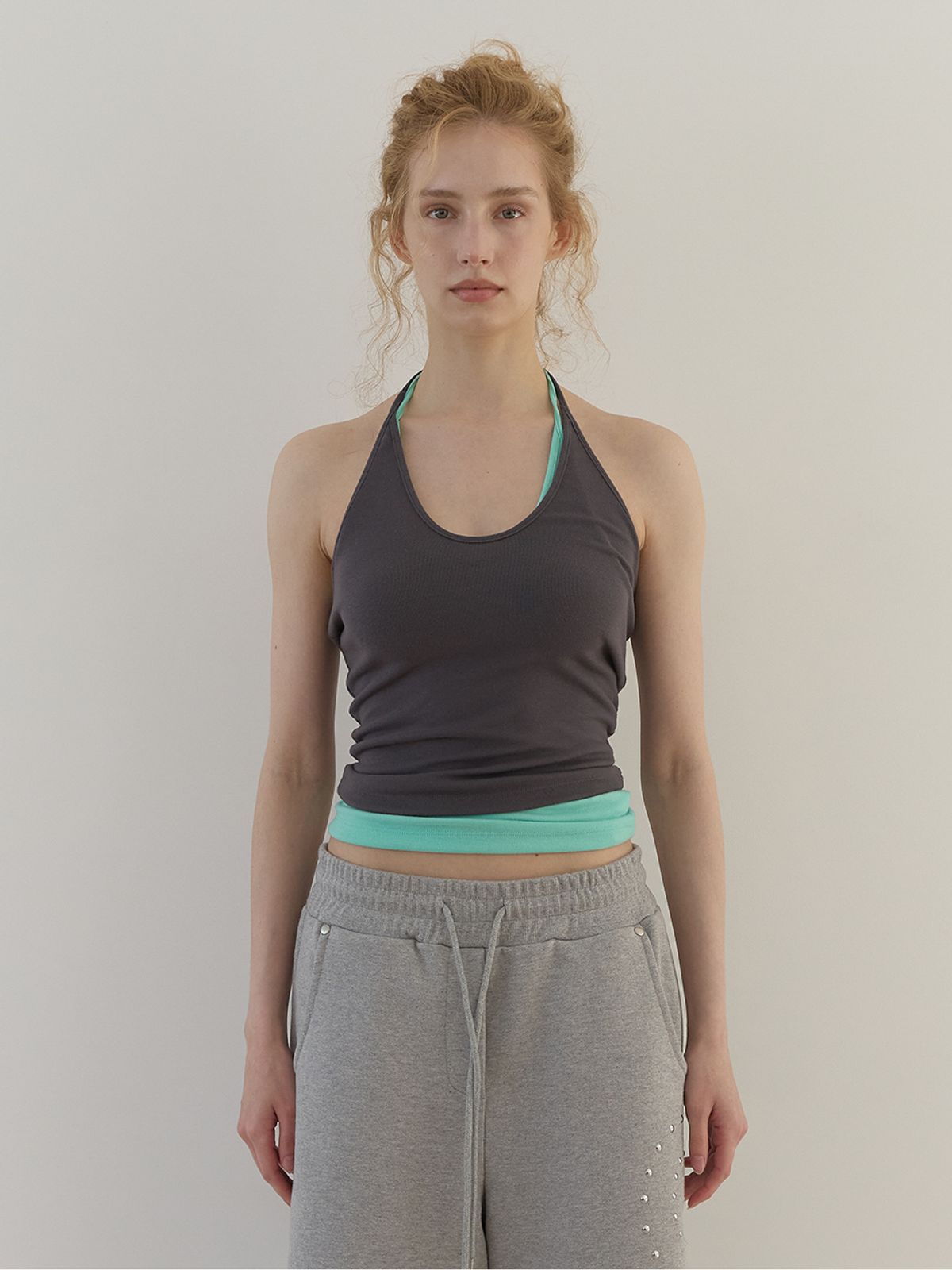 아수라(ASURA) CURVE HALTER SLEEVELESS 2+1