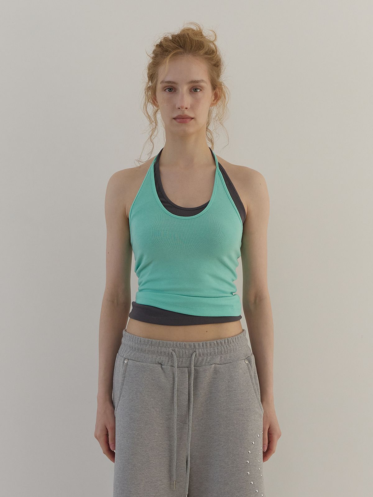 아수라(ASURA) CURVE HALTER SLEEVELESS 2+1