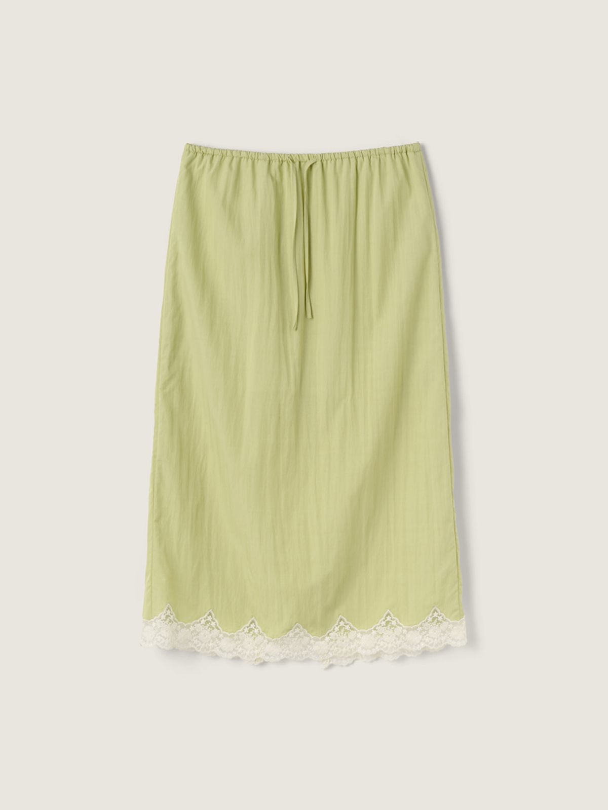 시엔느(SIENNE) Swan Lace Skirt (Olive)