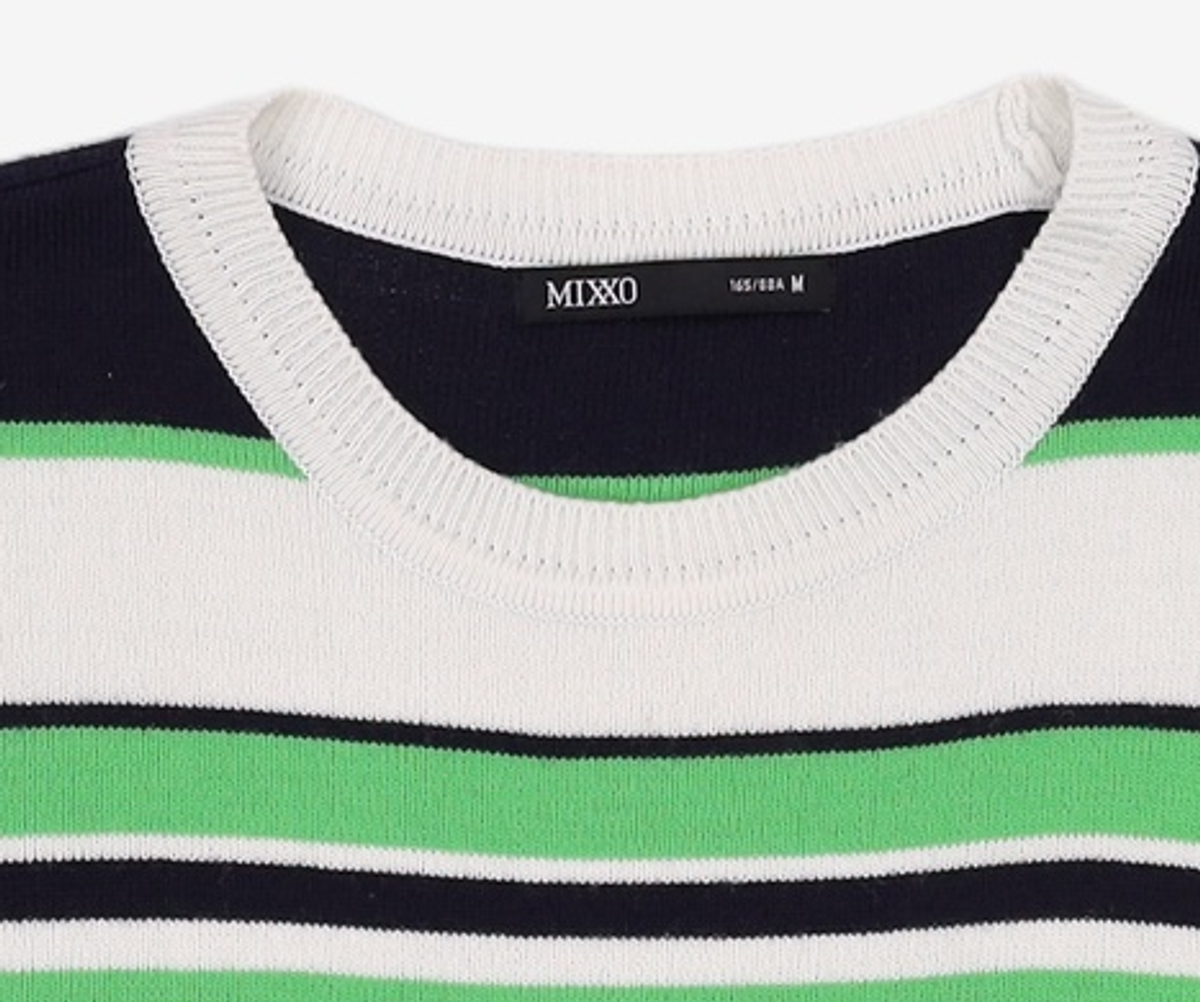 미쏘(MIXXO) 멀티스트라이프 풀오버_MIWKAD424T M