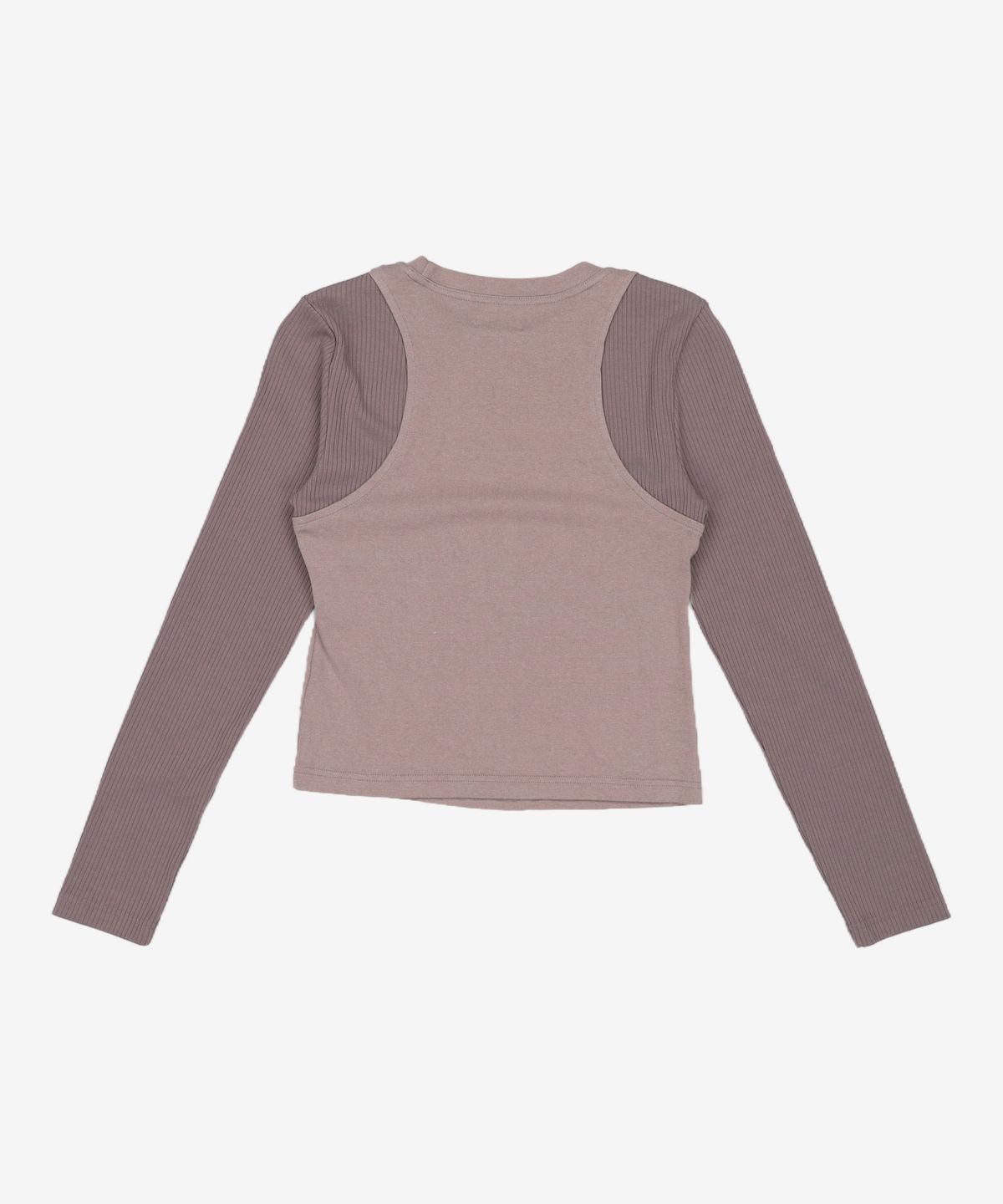 네이비 카운티(NAVY COUNTY) Slim Cut-out Top [Ecru] FREE