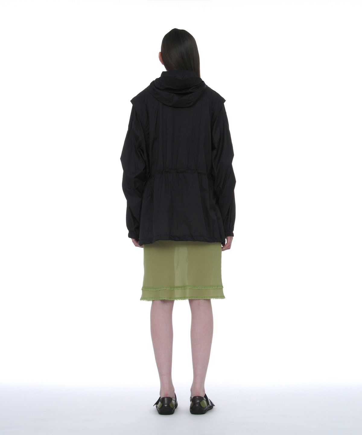 파르티멘토 우먼(PARTIMENTO WOMEN) 라이트웨이트 후디드 유틸리티 자켓_네이비
