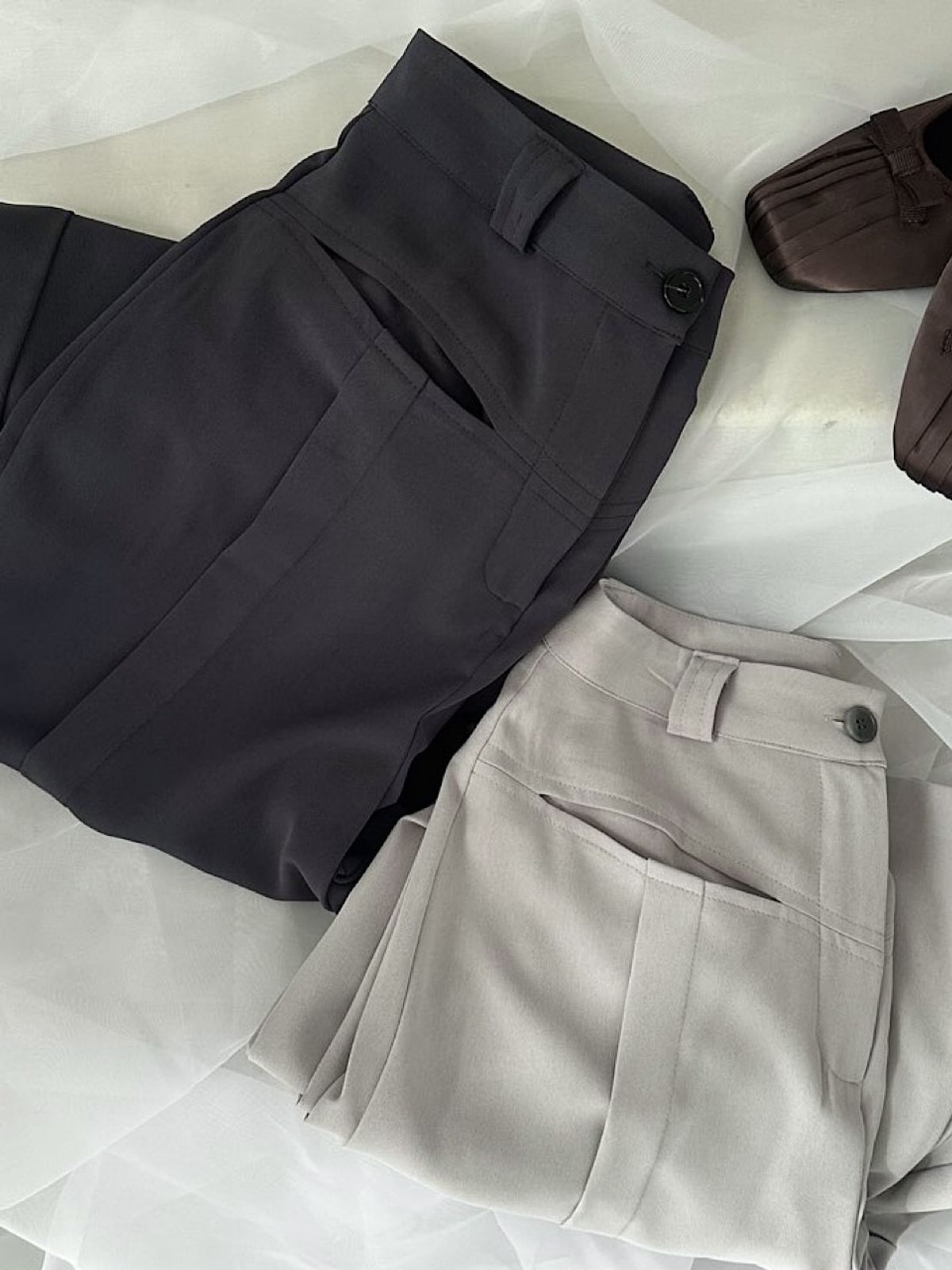 아포엠(APOEM) Curve Panel Slacks（2C)
