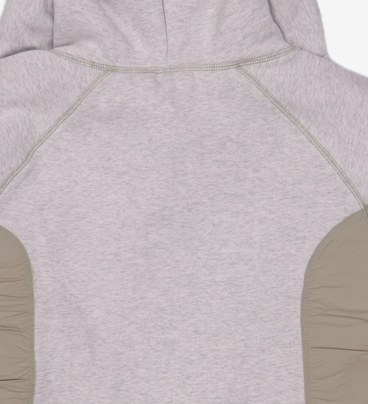 예일(YALE) [ONEMILE WEAR] NYLON FABRIC MIXED HOODIE LIGHT GRAY M