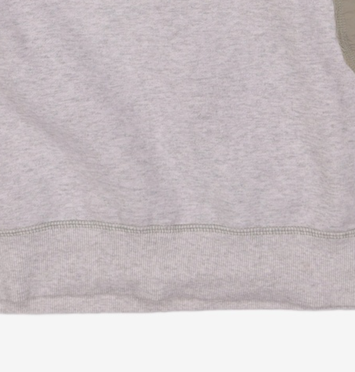 예일(YALE) [ONEMILE WEAR] NYLON FABRIC MIXED HOODIE LIGHT GRAY M