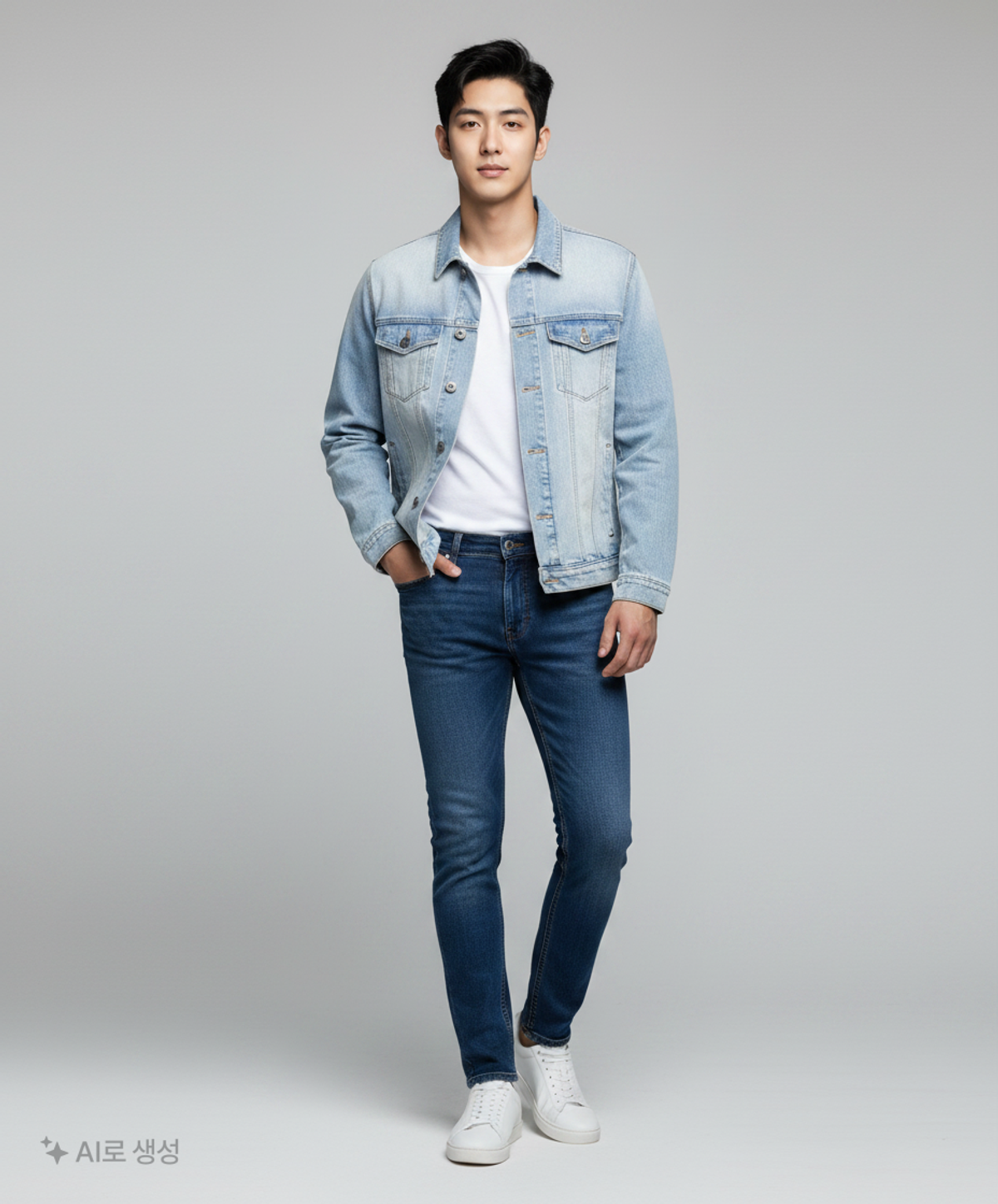 지오다노(GIORDANO) 데님/트러커 재킷 L