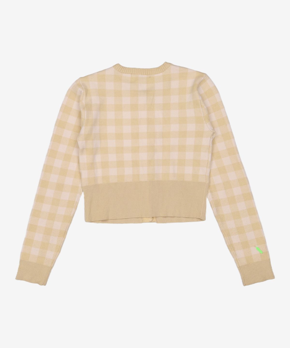 미쏘(MIXXO) 체크 패턴 가디건 MIWCKC234T S