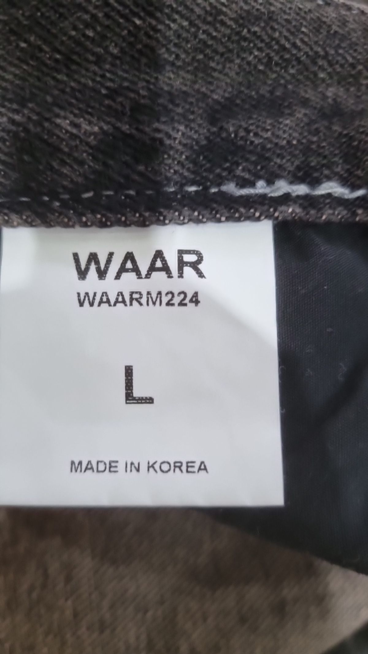 와르(WAAR) 청/데님 팬츠 L