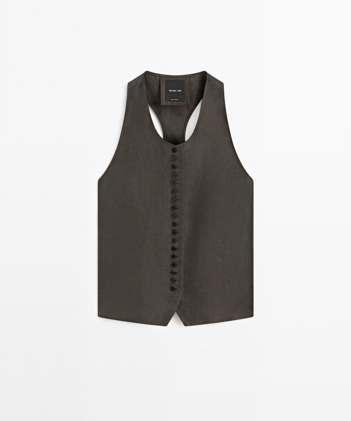 마시모두띠(MASSIMO DUTTI) 100% 린넨 베스트