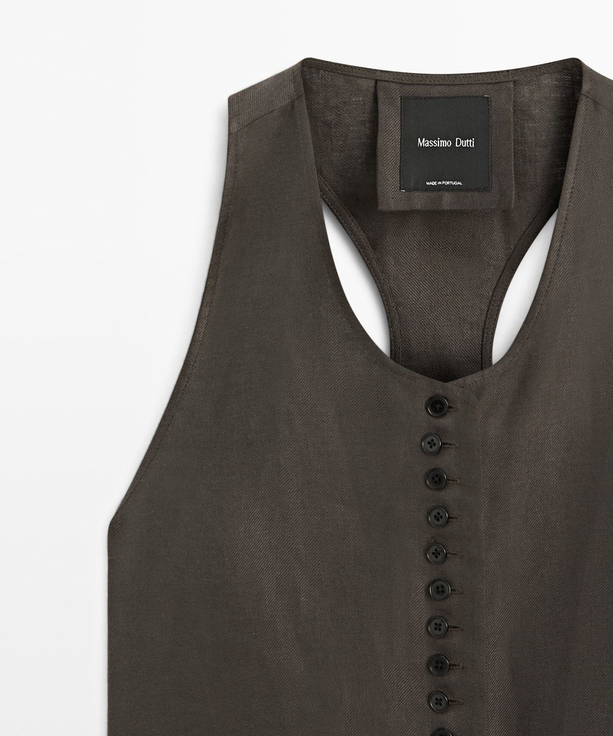 마시모두띠(MASSIMO DUTTI) 100% 린넨 베스트