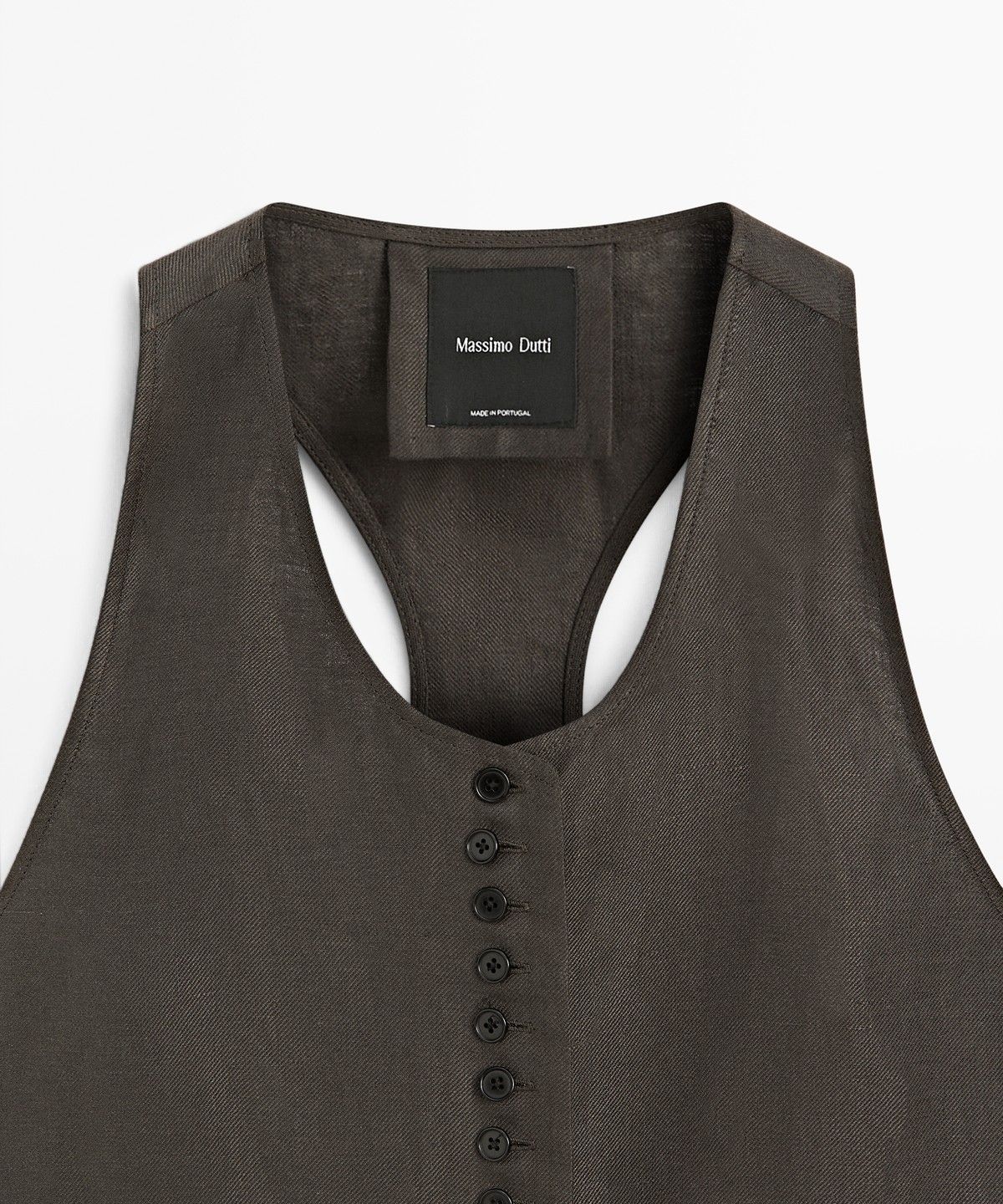 마시모두띠(MASSIMO DUTTI) 100% 린넨 베스트
