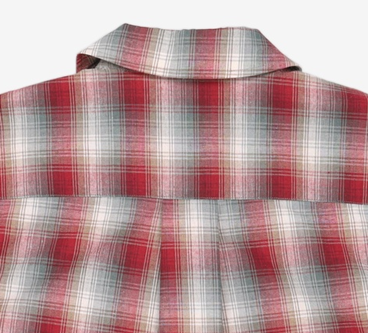 샌드 사운드(SAND SOUND) Ombre Checkered Shirt  Red M
