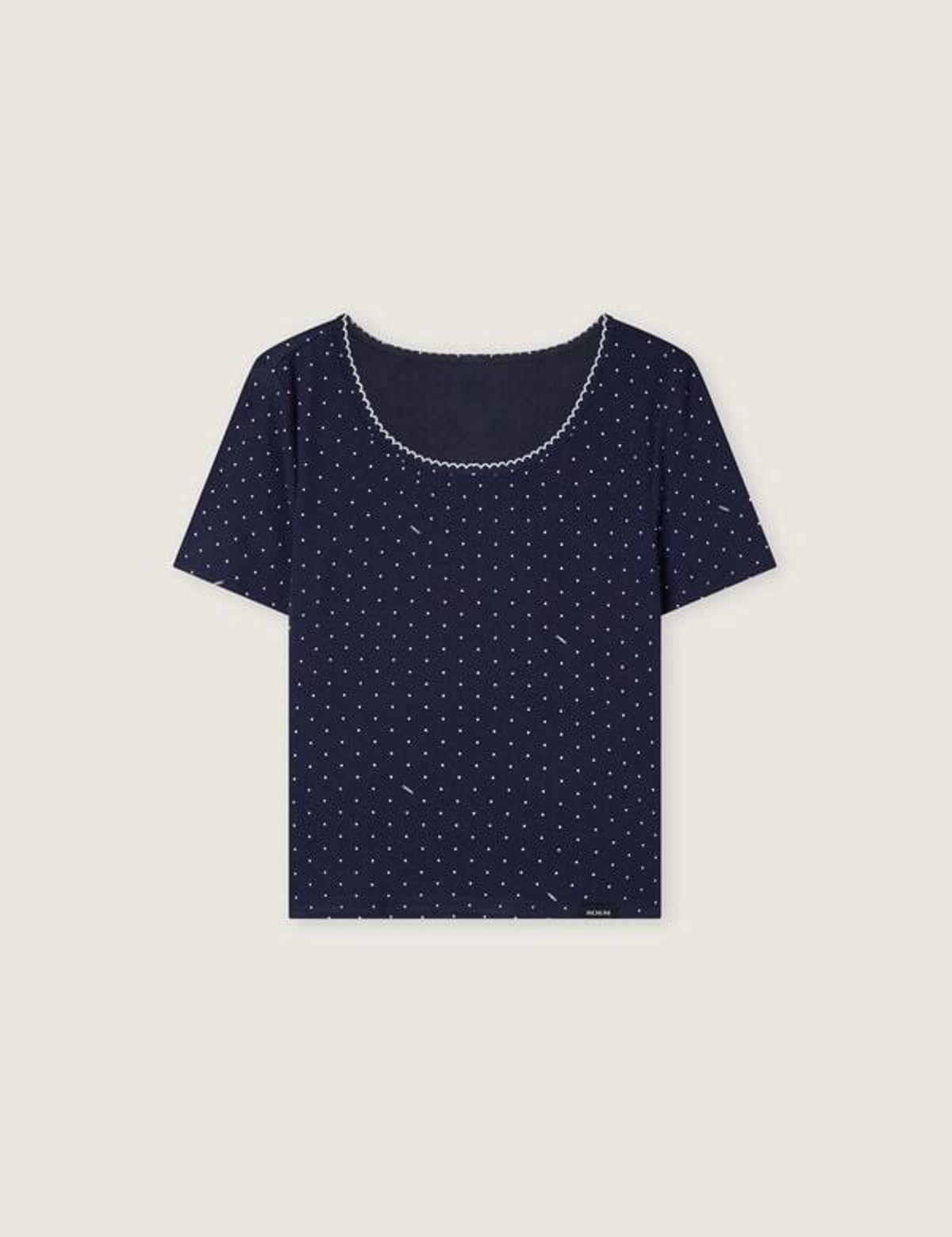 로엠(ROEM) 도트 티셔츠 RMHWG26RT5