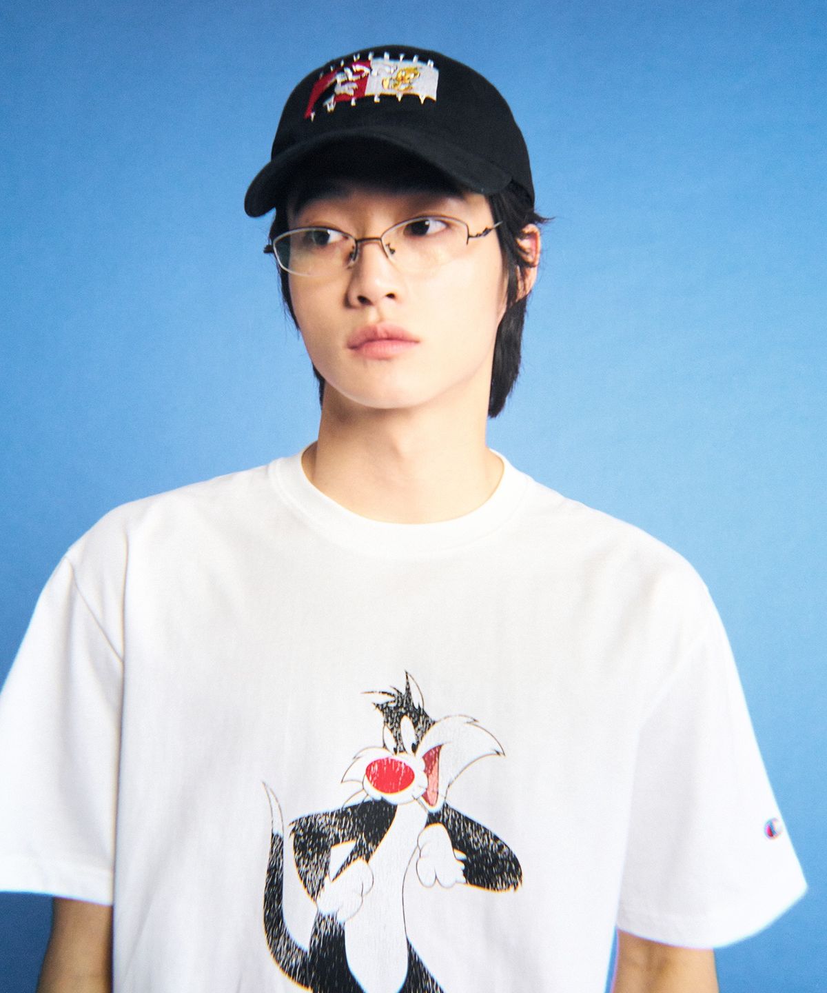챔피온(CHAMPION) 챔피온 X 루니툰즈 워싱 볼캡 Black