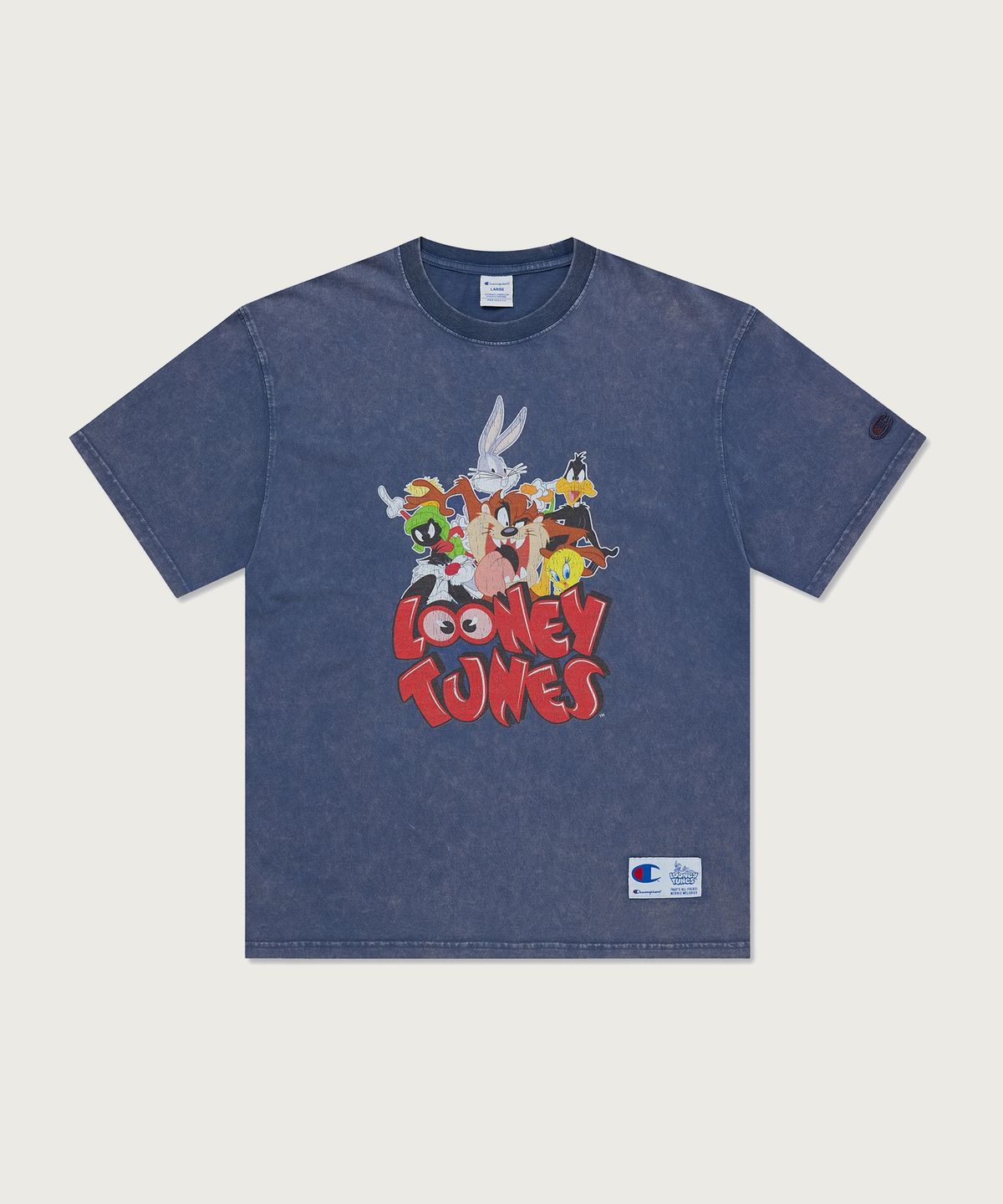 챔피온(CHAMPION) 챔피온 X 루니툰즈 그래픽 반팔 티셔츠 Blue