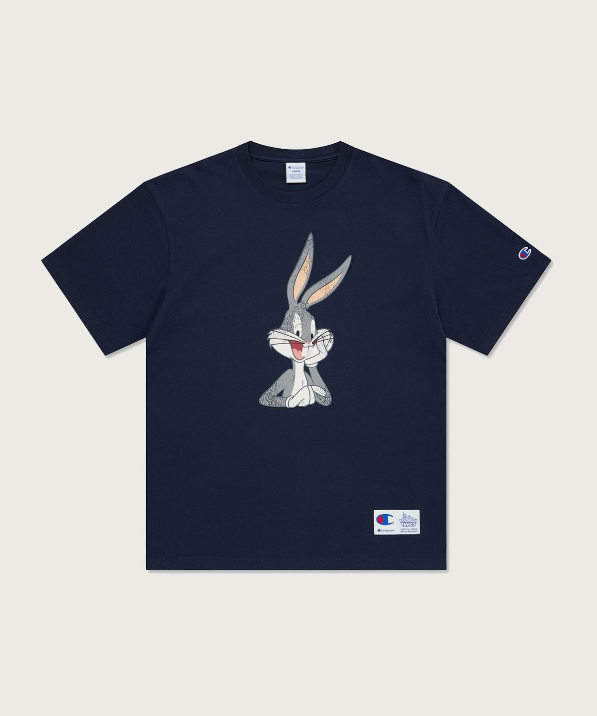 챔피온(CHAMPION) 챔피온 X 루니툰즈 반팔 티셔츠 벅스버니 Navy