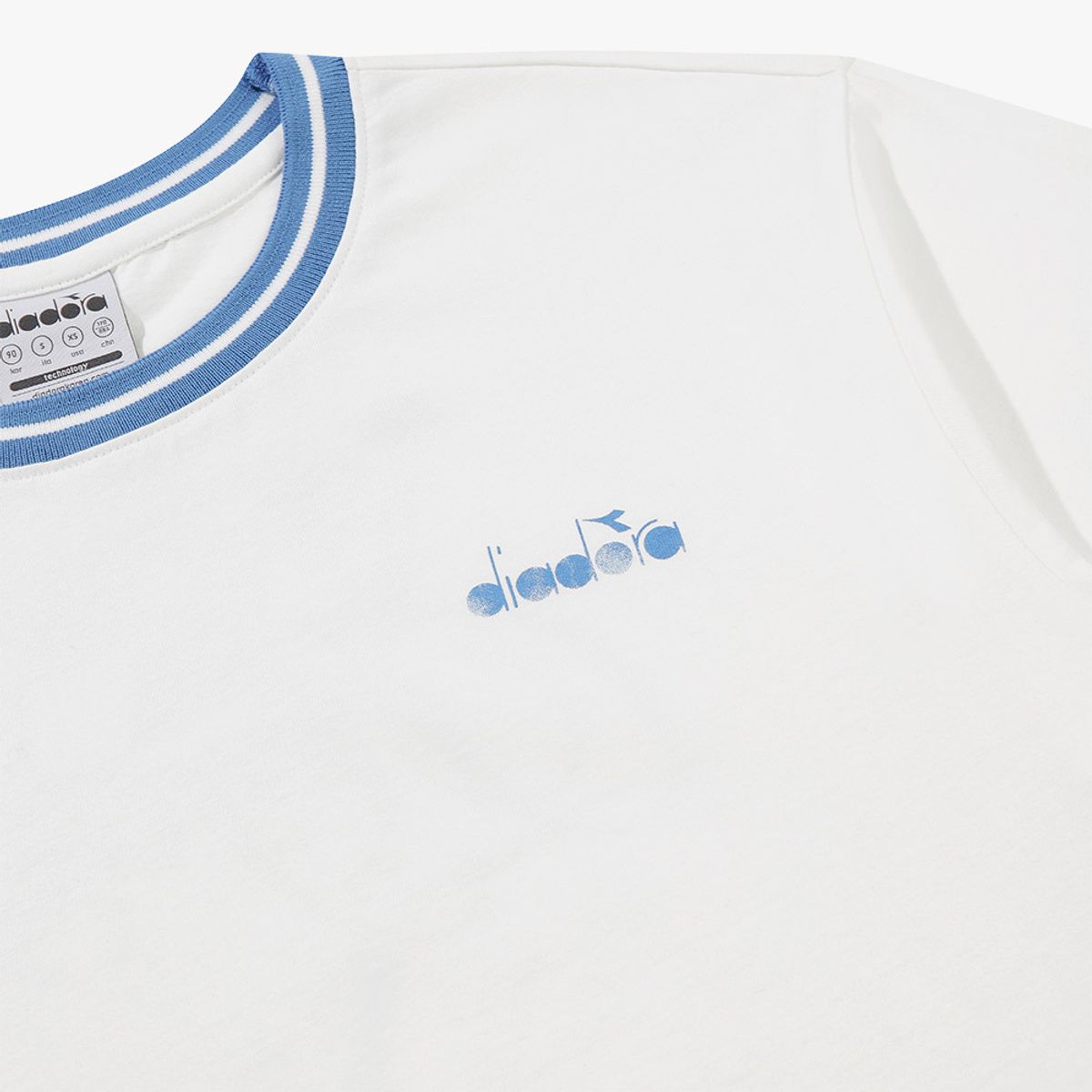 디아도라(diadora) 워싱 그래픽 반팔 티셔츠 OFF WHITE