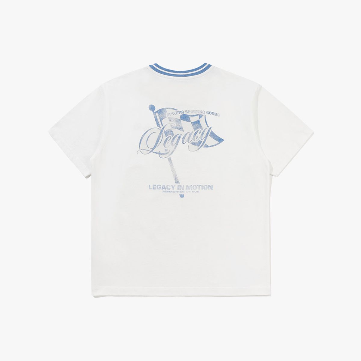 디아도라(diadora) 워싱 그래픽 반팔 티셔츠 OFF WHITE