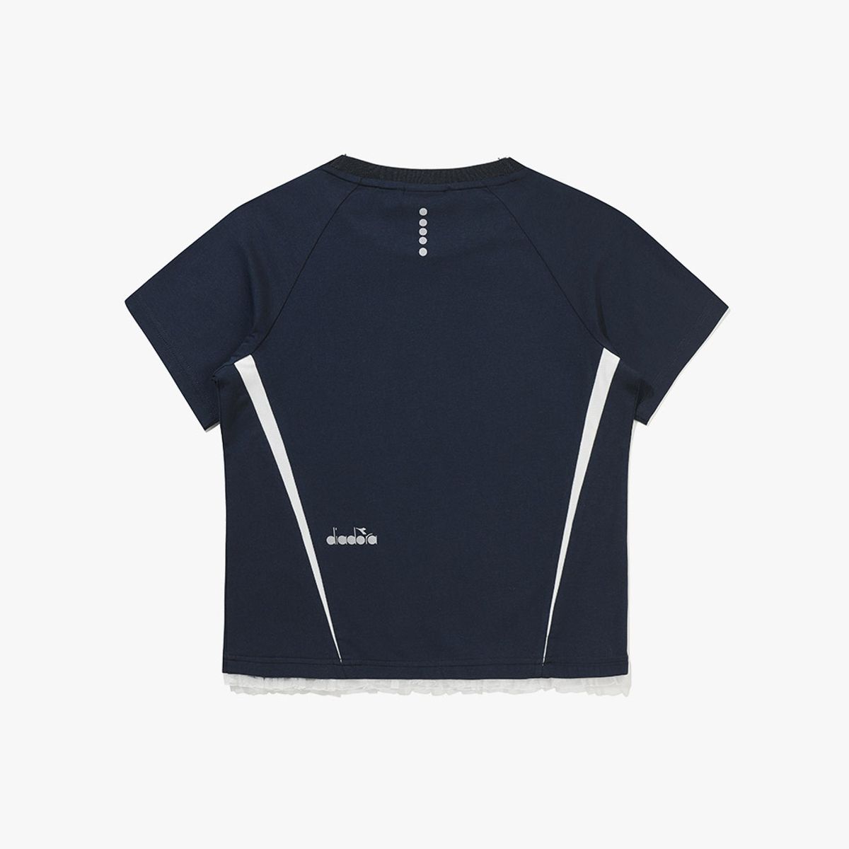 디아도라(diadora) 세레모니 레이스 반팔 티셔츠 우먼 NAVY