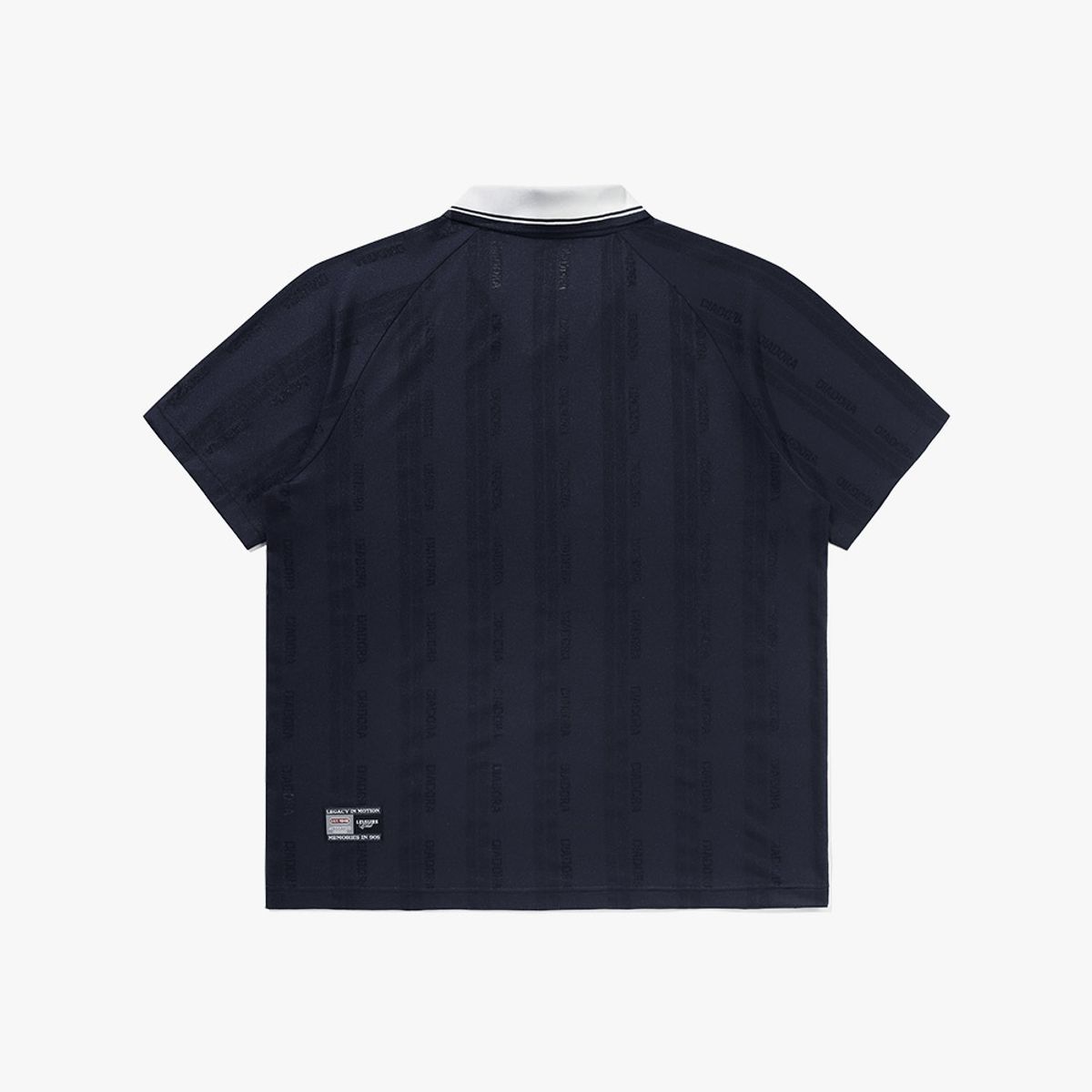 디아도라(diadora) 세레모니 메쉬 자카드 카라 반팔 티셔츠 NAVY