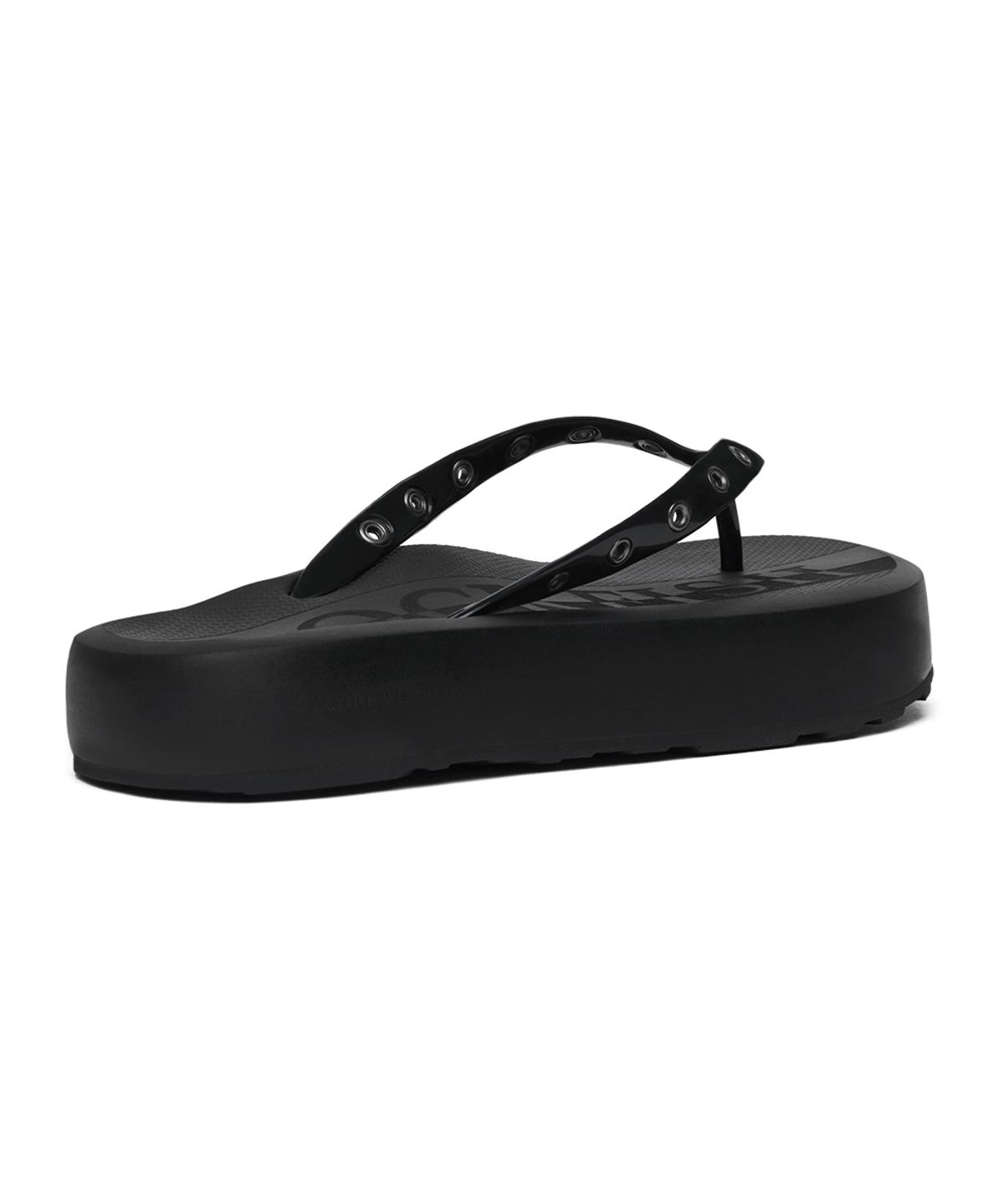 락피쉬웨더웨어(ROCKFISH WEATHERWEAR) FLIPFLOW PLATFORM(EYELET) - BLACK