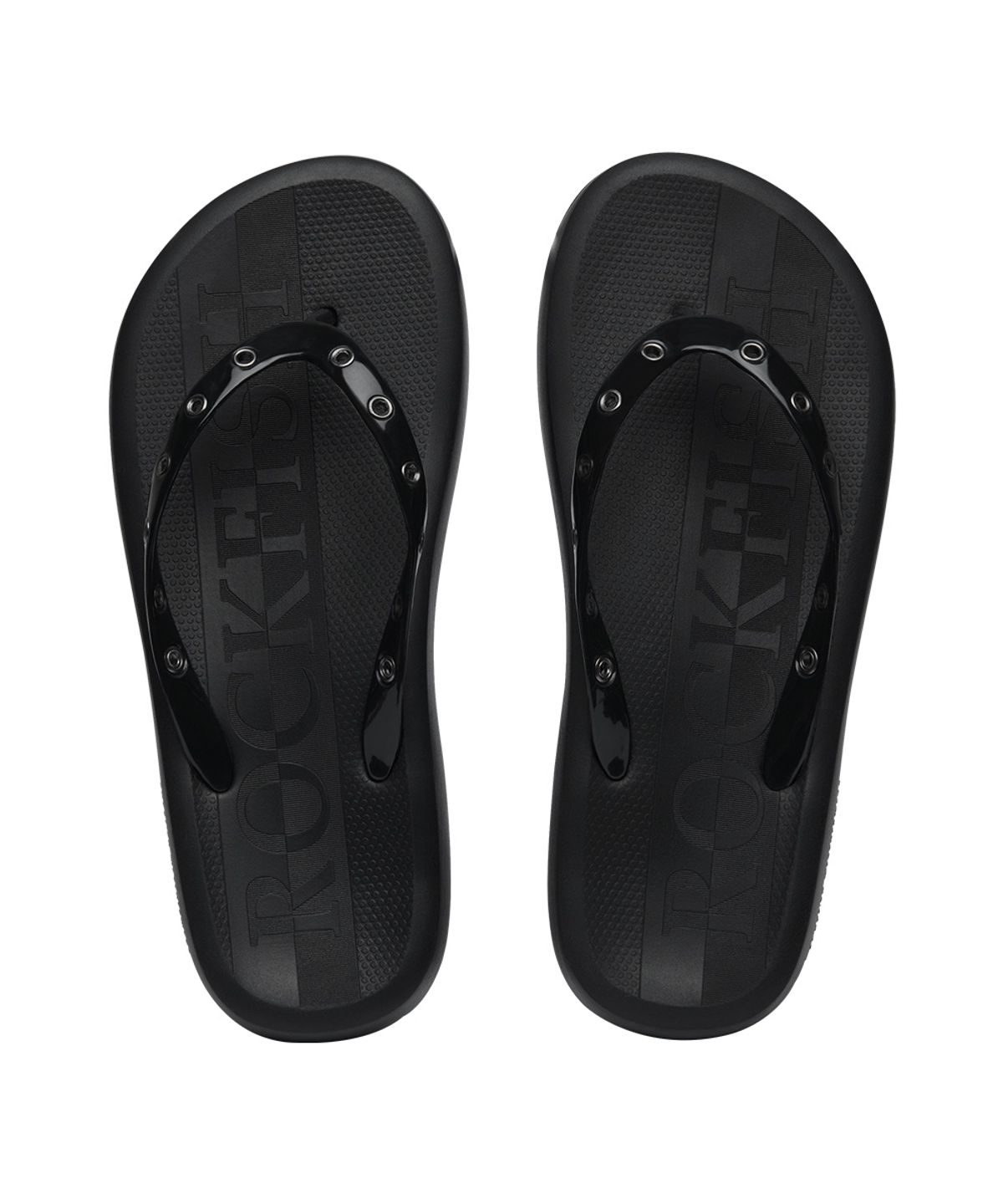 락피쉬웨더웨어(ROCKFISH WEATHERWEAR) FLIPFLOW PLATFORM(EYELET) - BLACK