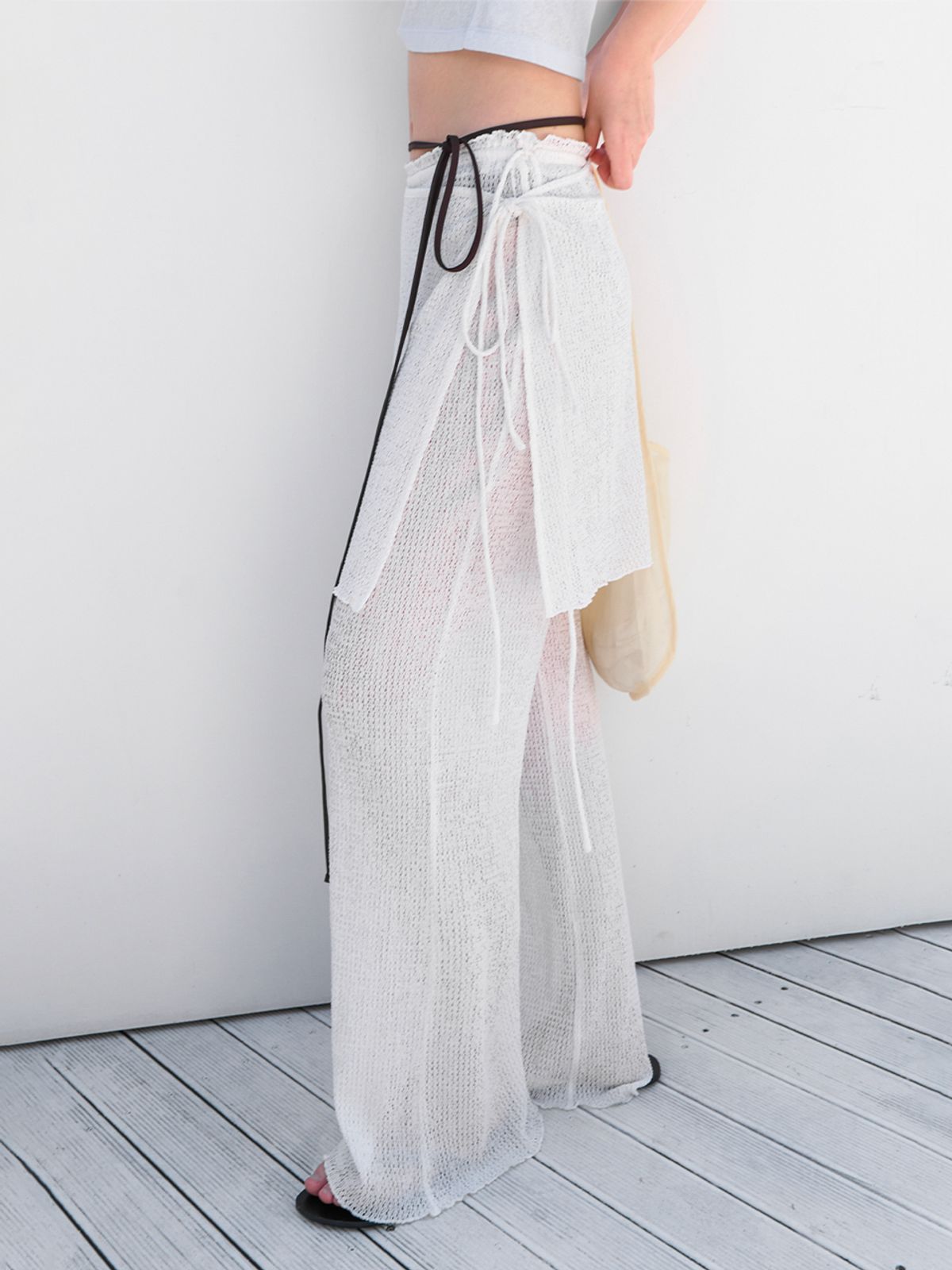 아틀리에 나인(ATELIER NAIN) AIRY WAVE COVER-UP PANTS SET UP (PT-5800)