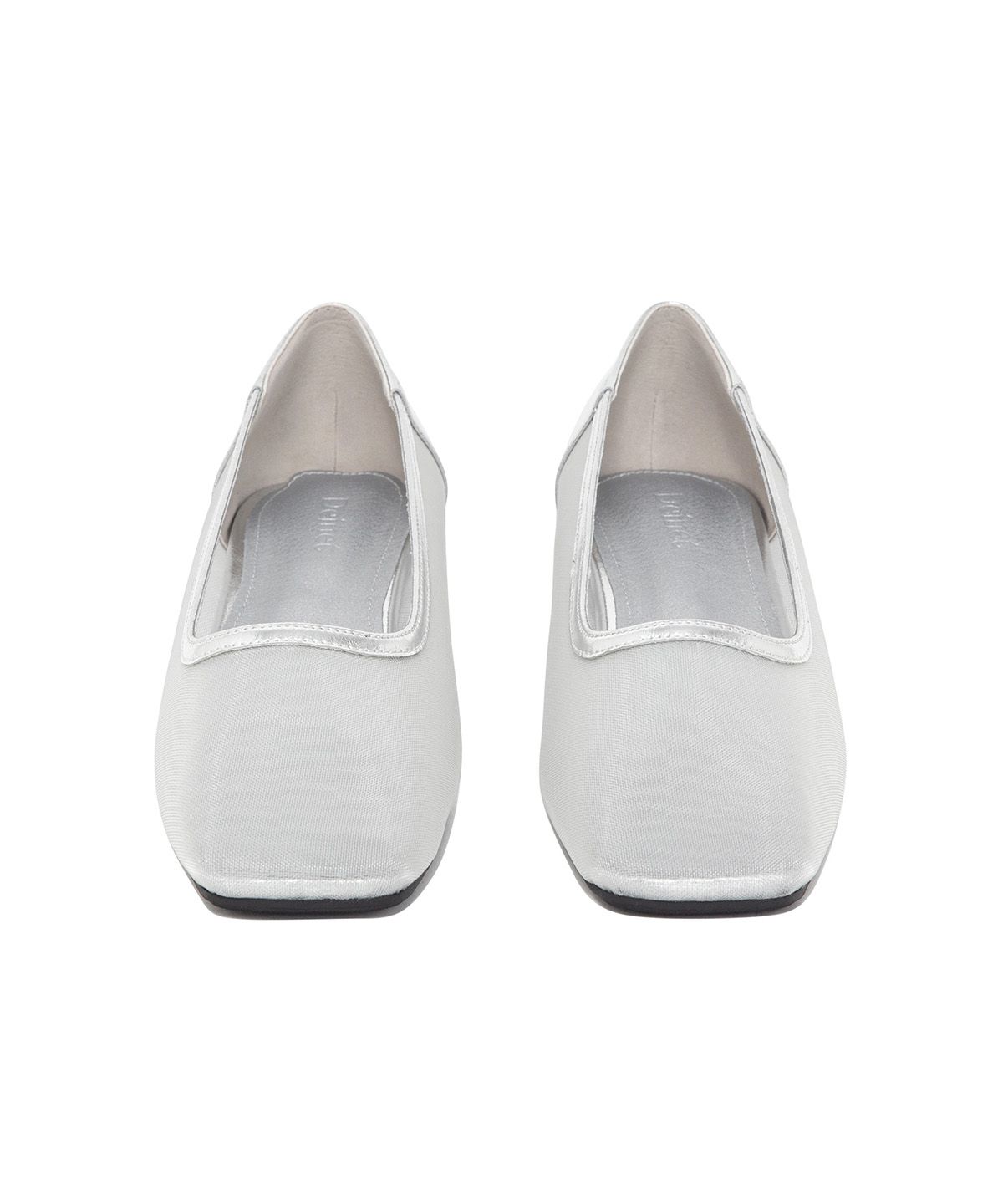 다이닛(DEINET) [YOON SOAP X DEINET] MESH WEDGE HEELS IN SILVER