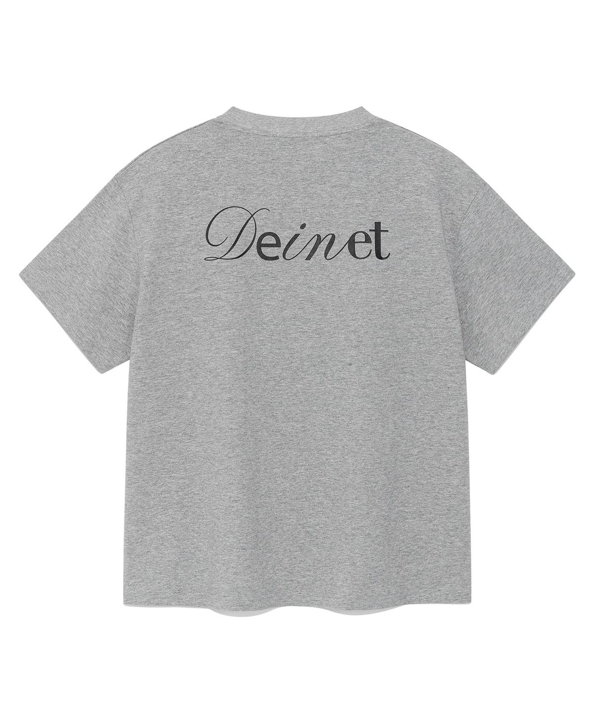 다이닛(DEINET) [YOON SOAP X DEINET] OVERSIZE T-SHIRT IN MELANGE GREY