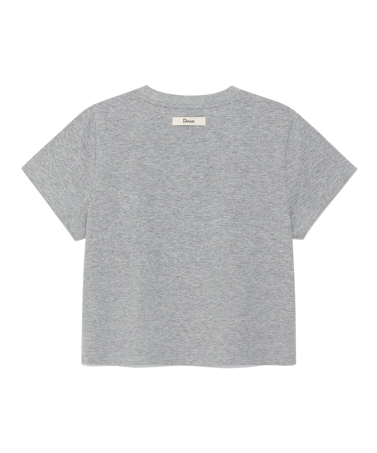 다이닛(DEINET) [YOON SOAP X DEINET] SLIM T-SHIRT IN MELANGE GREY