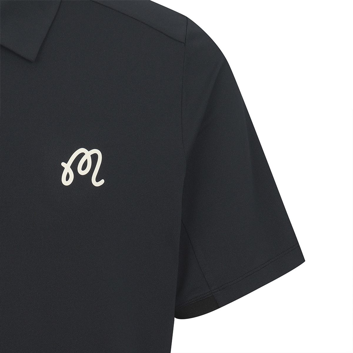 말본 골프(MALBON GOLF) 원포인트 여름 폴로 티셔츠 BLACK (MAN)