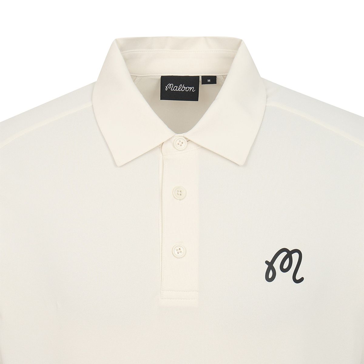 말본 골프(MALBON GOLF) 원포인트 여름 폴로 티셔츠 CREAM (MAN)