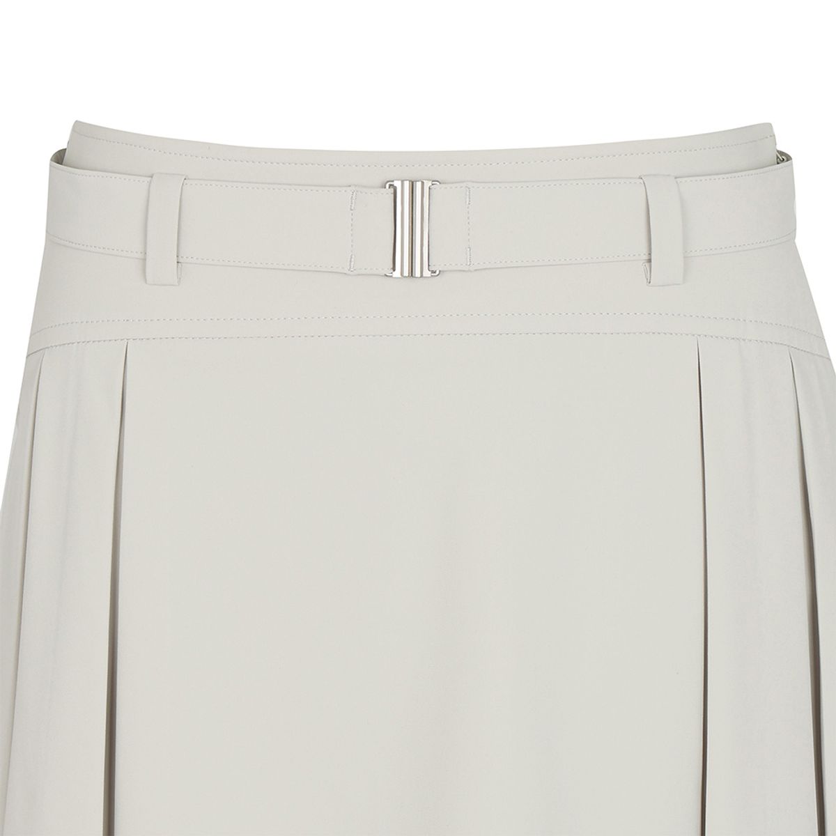 말본 골프(MALBON GOLF) 변형 플리츠 벨트 스커트 BEIGE (WOMAN)