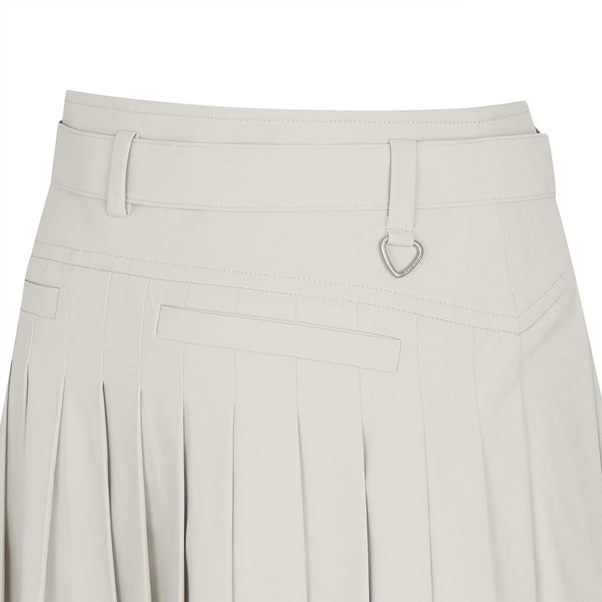 말본 골프(MALBON GOLF) 변형 플리츠 벨트 스커트 BEIGE (WOMAN)