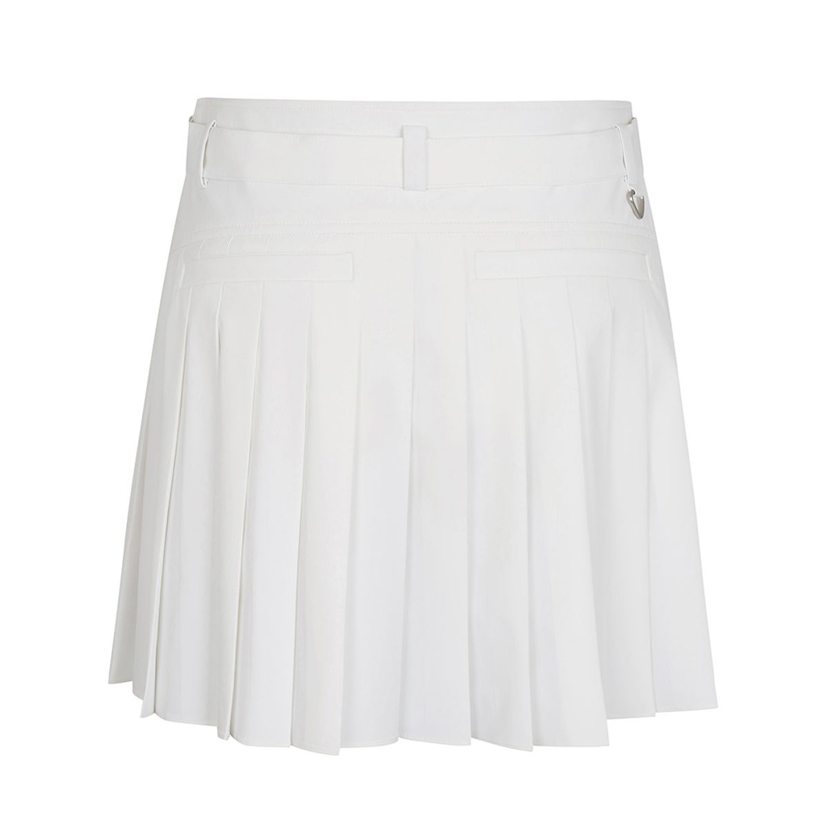 말본 골프(MALBON GOLF) 변형 플리츠 벨트 스커트 WHITE (WOMAN)