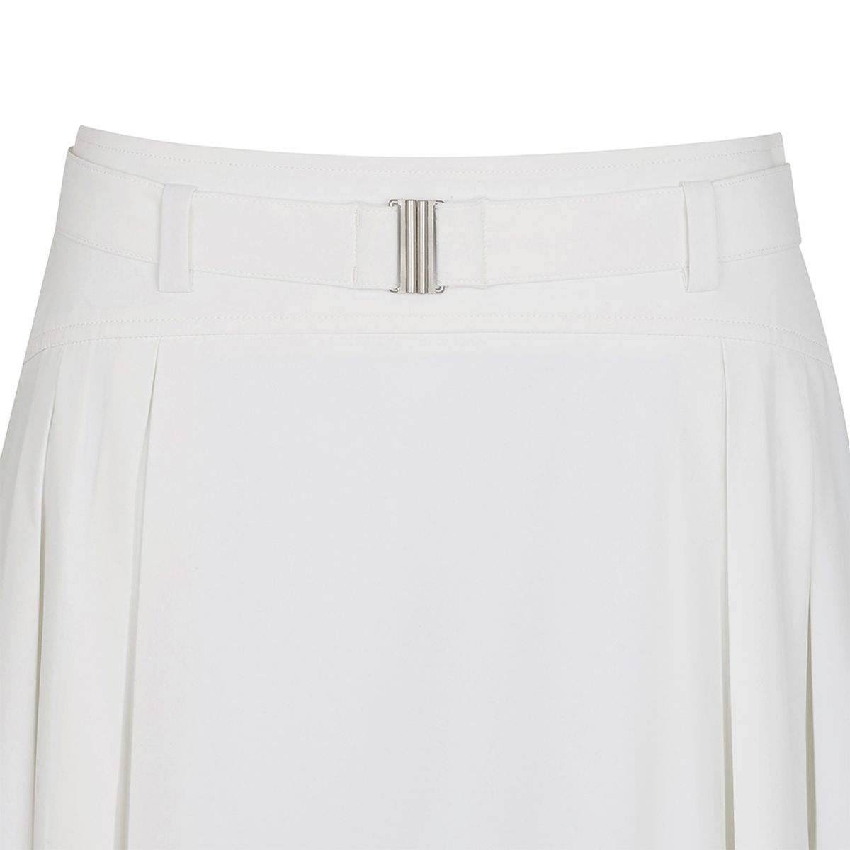 말본 골프(MALBON GOLF) 변형 플리츠 벨트 스커트 WHITE (WOMAN)