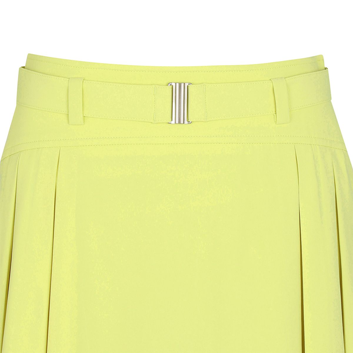 말본 골프(MALBON GOLF) 변형 플리츠 벨트 스커트 YELLOW (WOMAN)