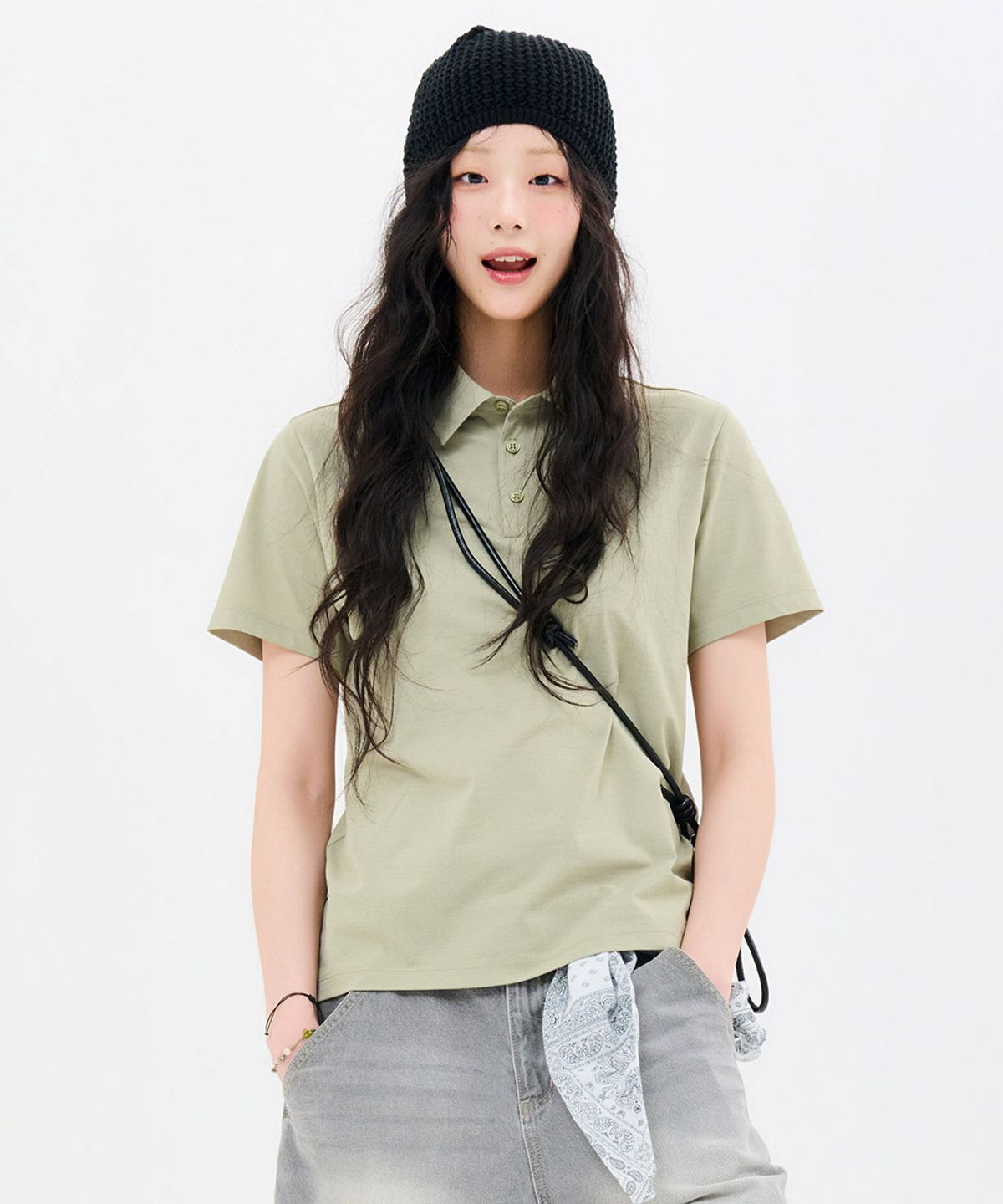 체이스컬트(CHASECULT) 공용 쿨 카라 반팔티-FCRU5714E0Y