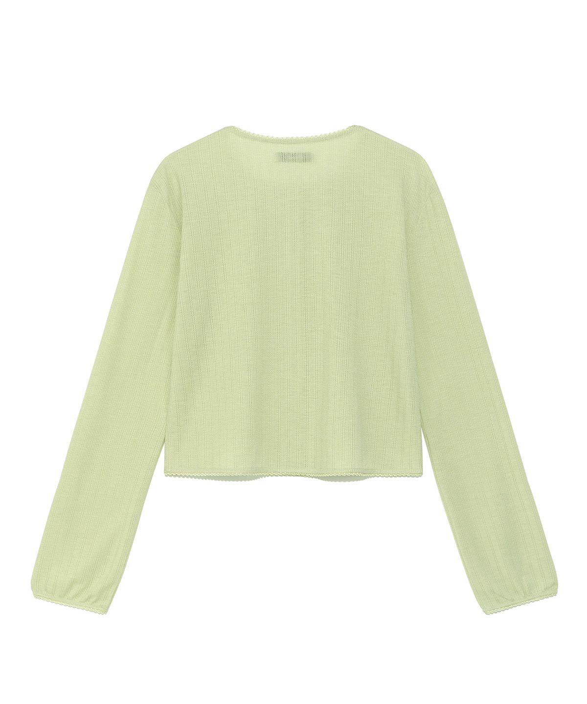 다이닛(DEINET) [YOON SOAP X DEINET] LACE CARDIGAN IN LIGHT GREEN