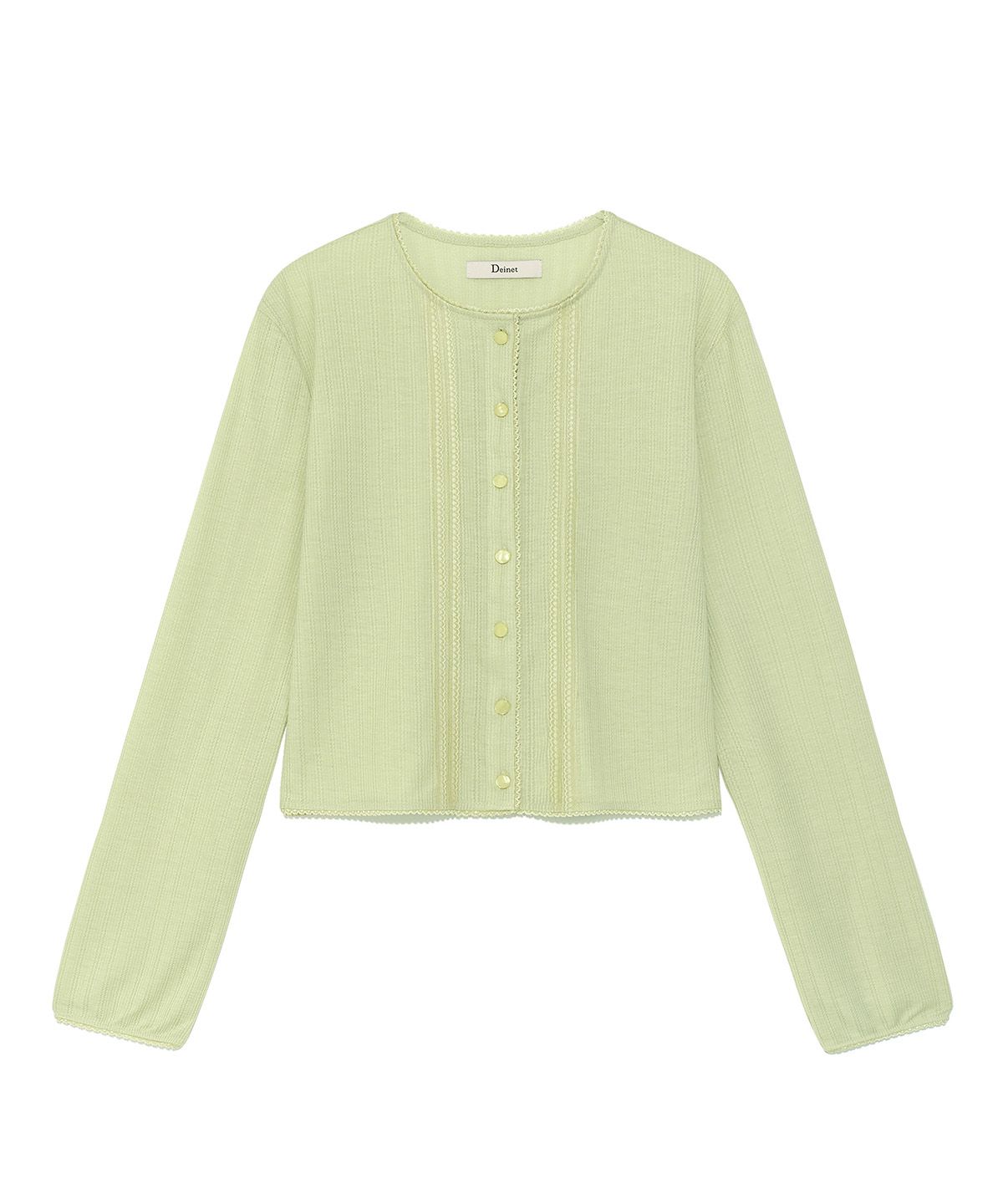 다이닛(DEINET) [YOON SOAP X DEINET] LACE CARDIGAN IN LIGHT GREEN