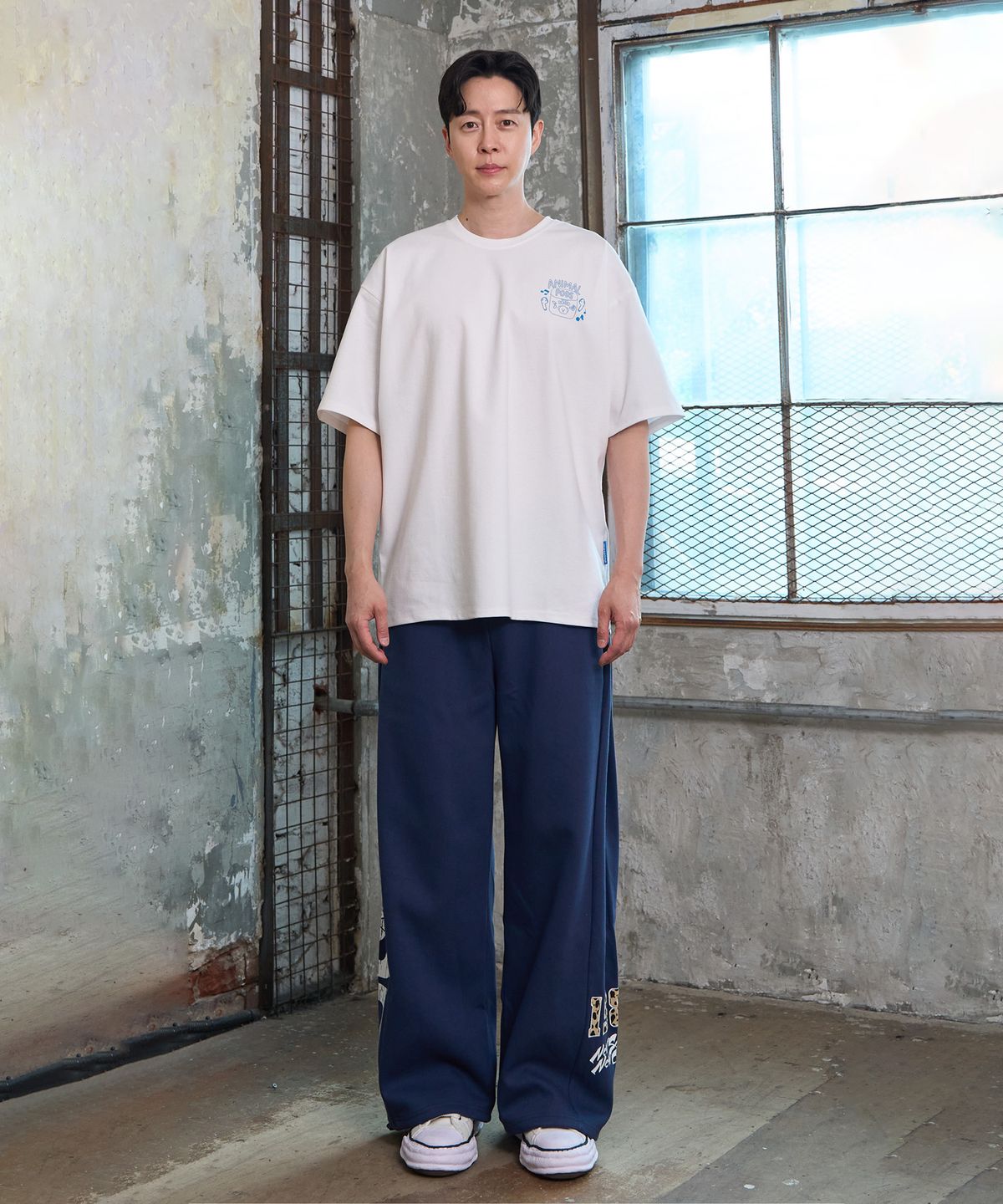 더블제이디(DOUBLE JD) 호피 아플리케 팬츠