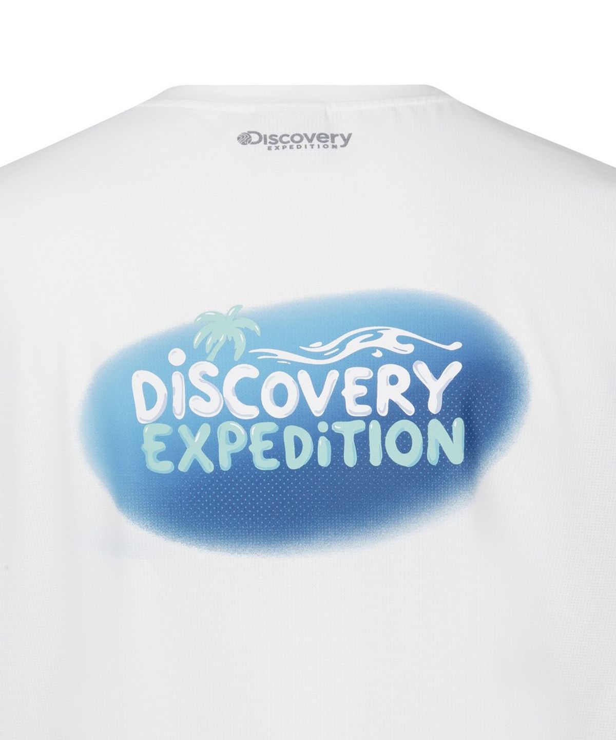 디스커버리 익스페디션(DISCOVERY EXPEDITION) 핫썸머 남성 백그래픽 슬리브리스 워터티셔츠 (WHITE)