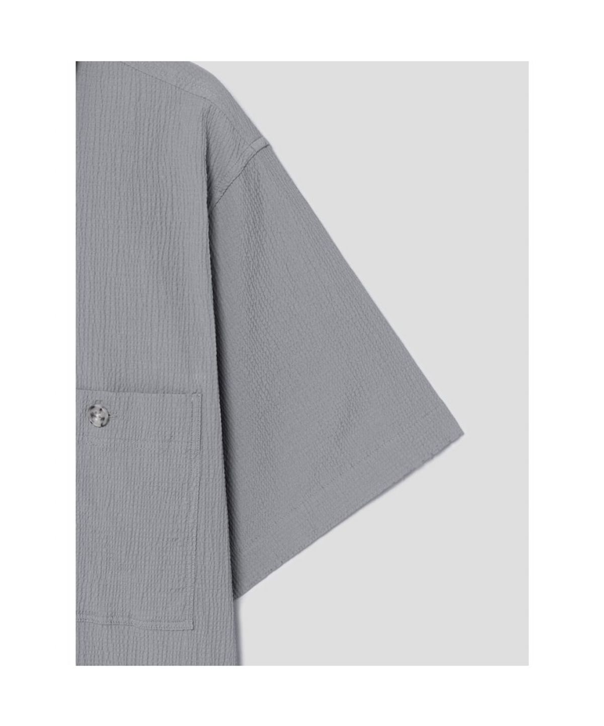 GLXY (갤럭시 라이프스타일)(GLXY (GALAXY LIFESTYLE)) GLXY [갤럭시라이프스타일][三無衣服] AIRY 하프 셔츠 (SETUP)  그레이