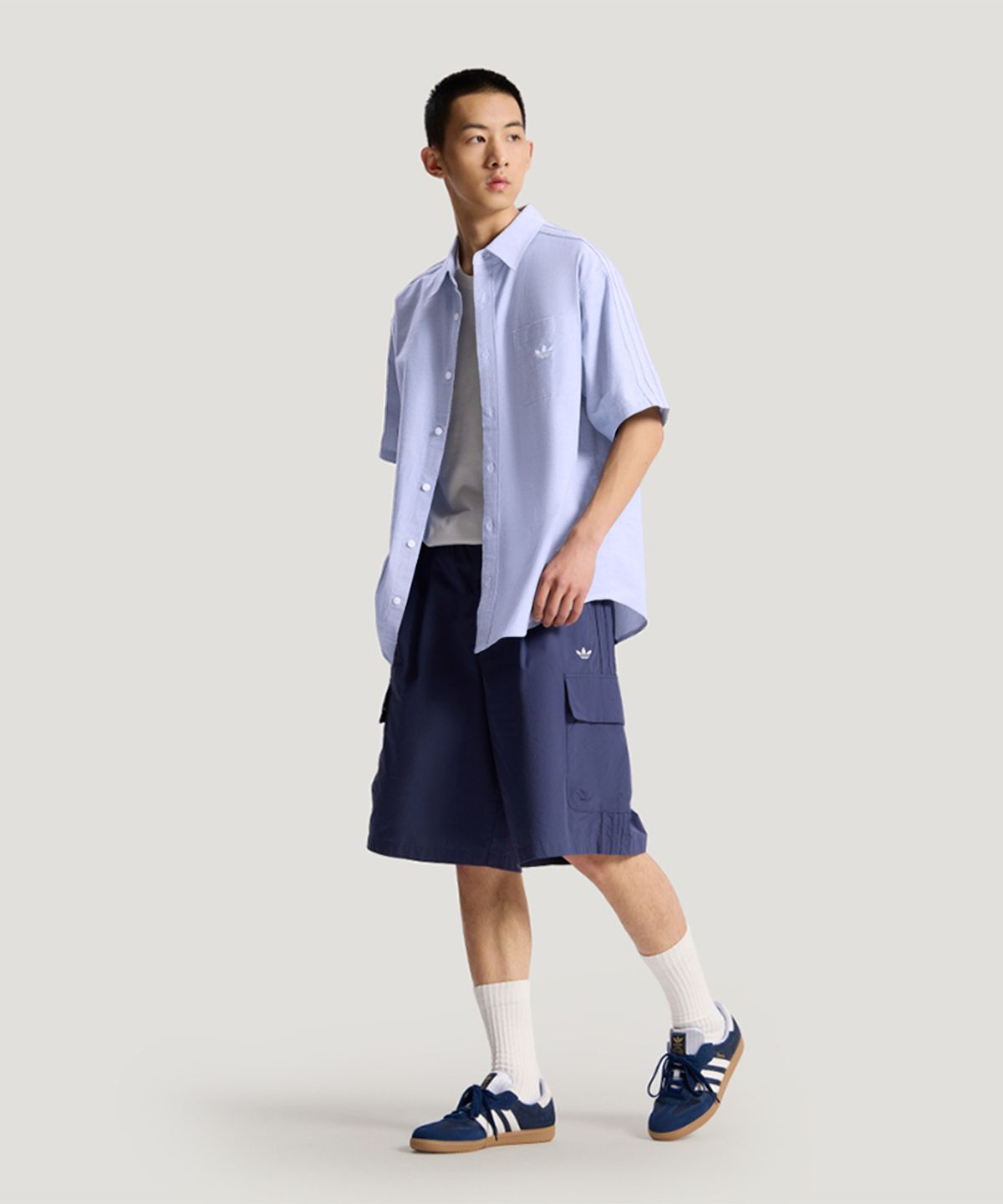아디다스(ADIDAS) SS M 셔츠 - 블루 / KY5768